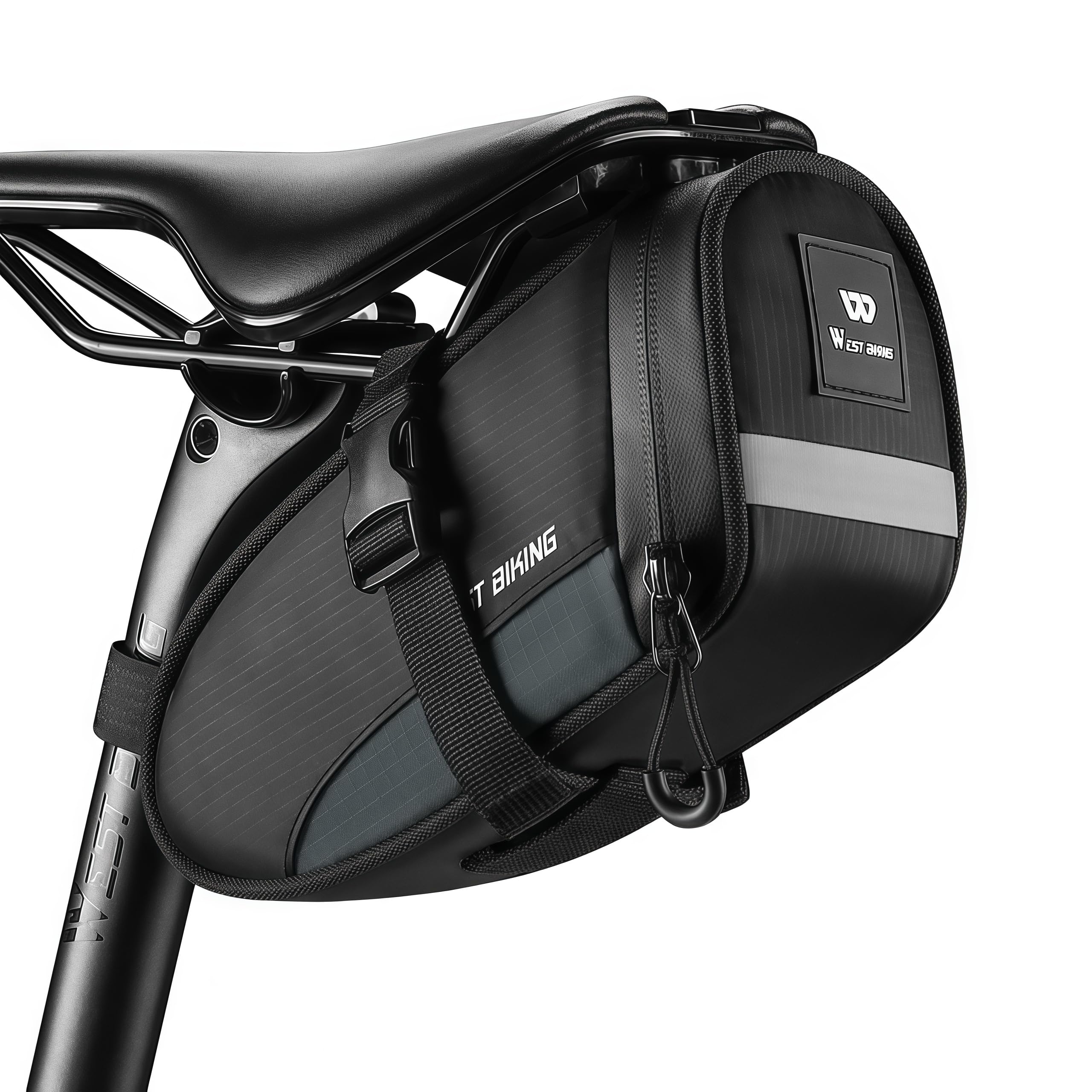 Bicycle Seat Bag:Waterproof Bicycle Saddle Bag Under Seat Cycling Accessories Storage Pou…