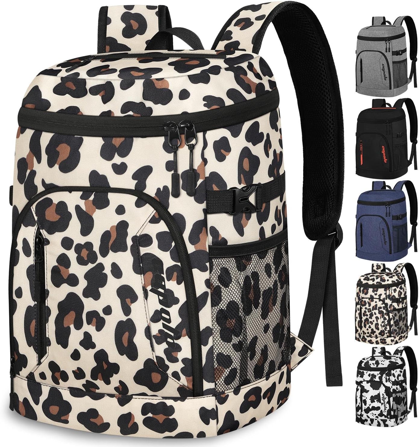 Capolo Cooler Backpack for Men Women Insulated Backpack Cooler Leak Proof Thermal Bag Beverage Soft Cooler Bag Lunch Backpack for Camping 30/45 Cans