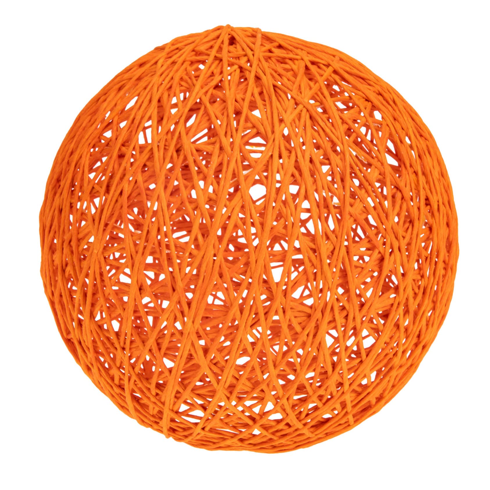 Veemoon Circular Light Shade for Ceiling Lamp Creative Ball Shape Lampshade Soften Light Orange Easy to Install