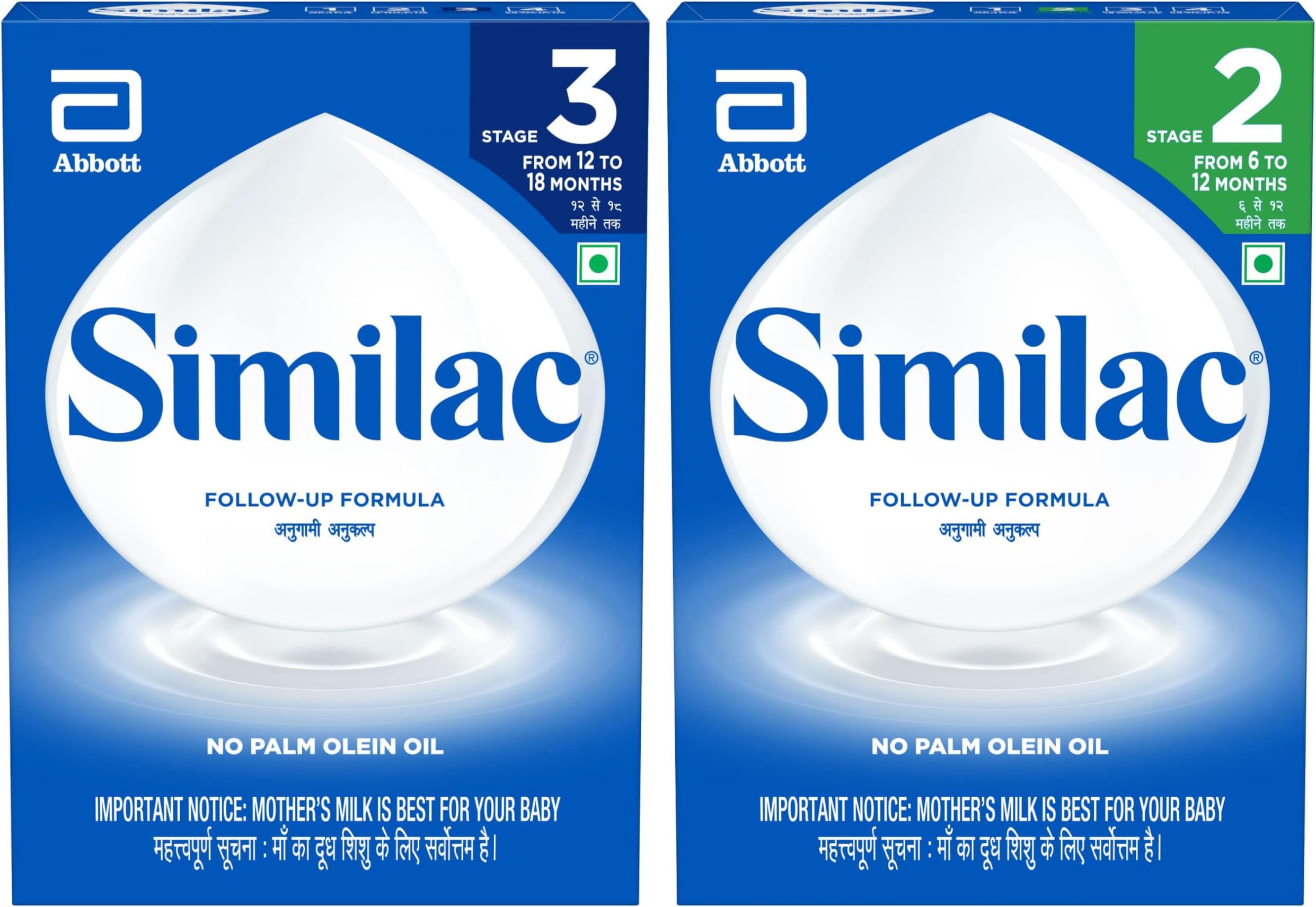 Similac Follow-Up Formula Stage 2-400 g & Similac Stage 3 Infant Formula - 400g, after 12 months