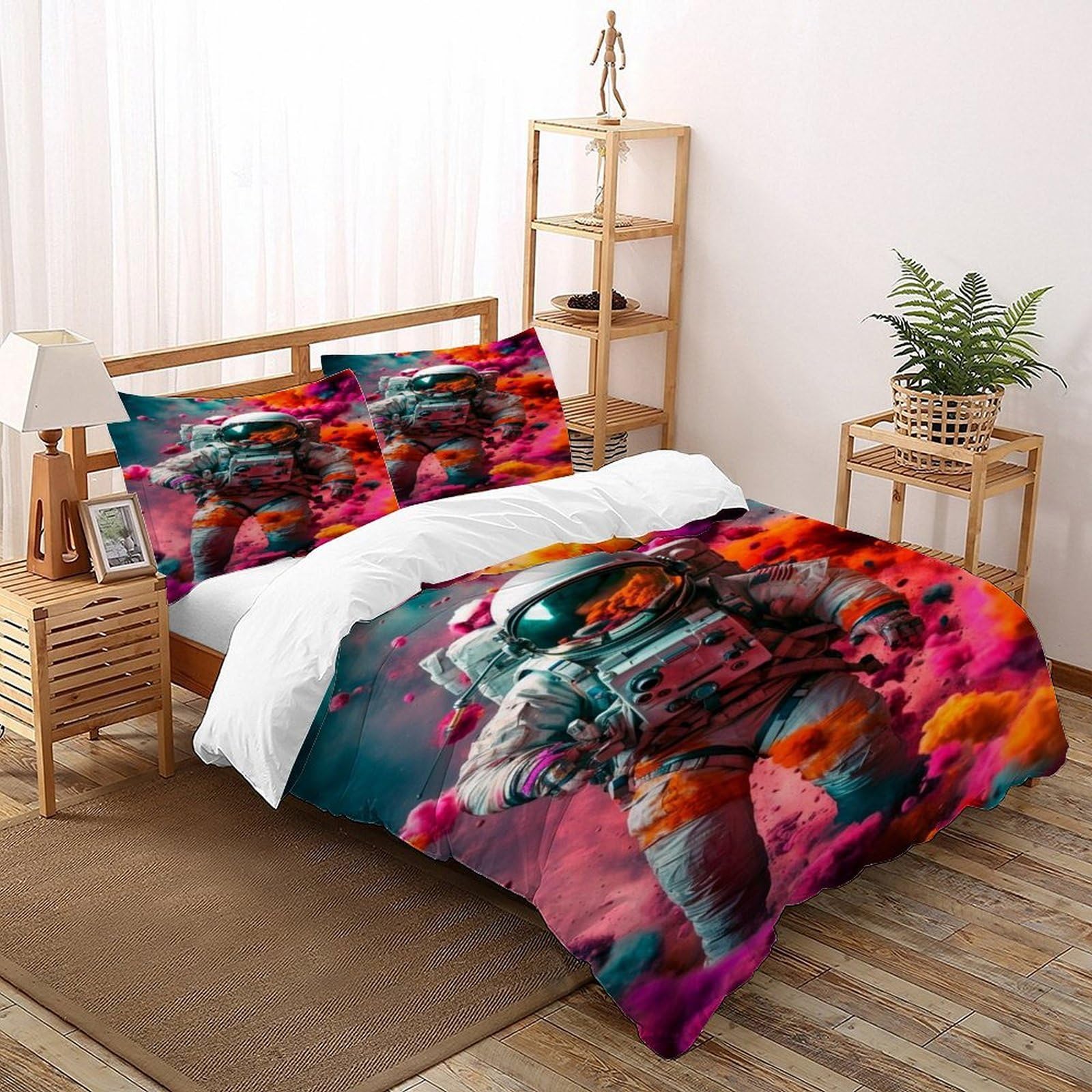 Housse de couette ciel étoilé coloré pour illuminer la chambre
