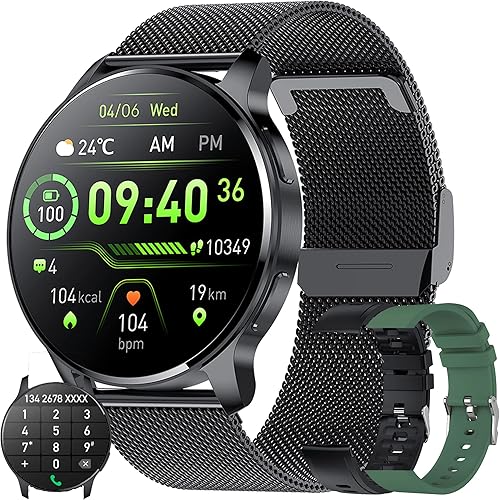 Reloj inteligente para hombre recepción de llamadasdial monitor de actividad física HD de 132 pulgadas pantalla táctil completa relojes digitales