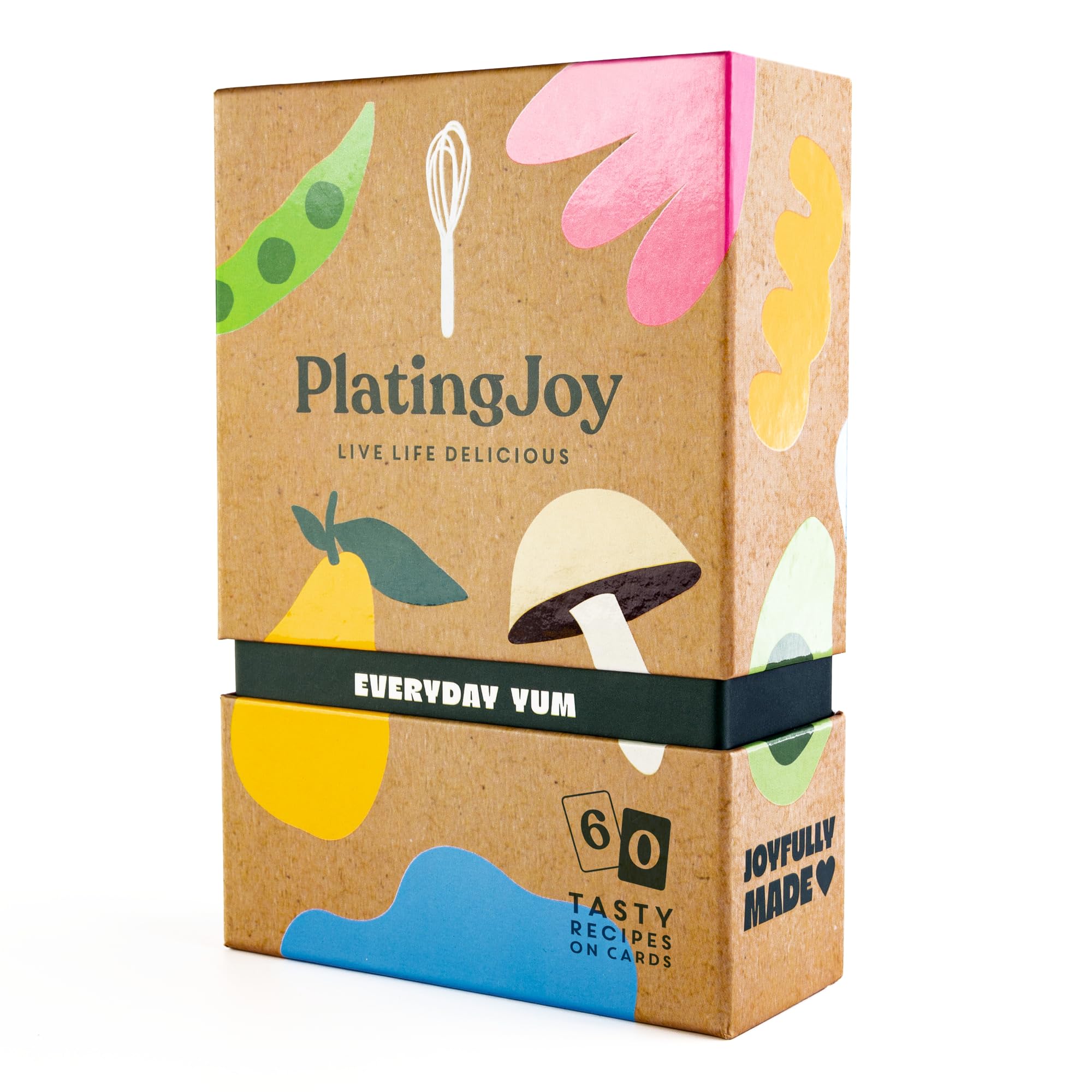 PlatingJoy Recipe Cards 4x6 Double-Sided with Box – 60 Meal Ideas in 8 Meal Prep Categories with Illustrative Photos – Delicious Recipes – Mother's Day Gift and birthday gift - Dinner Ideas