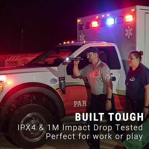 Miniatura 3 de LitezAll Kodiak Kiran - Linterna táctica de 10,000 lúmenes, linterna LED recargable ultra brillante con bloqueo de seguridad, IPX4 resistente al