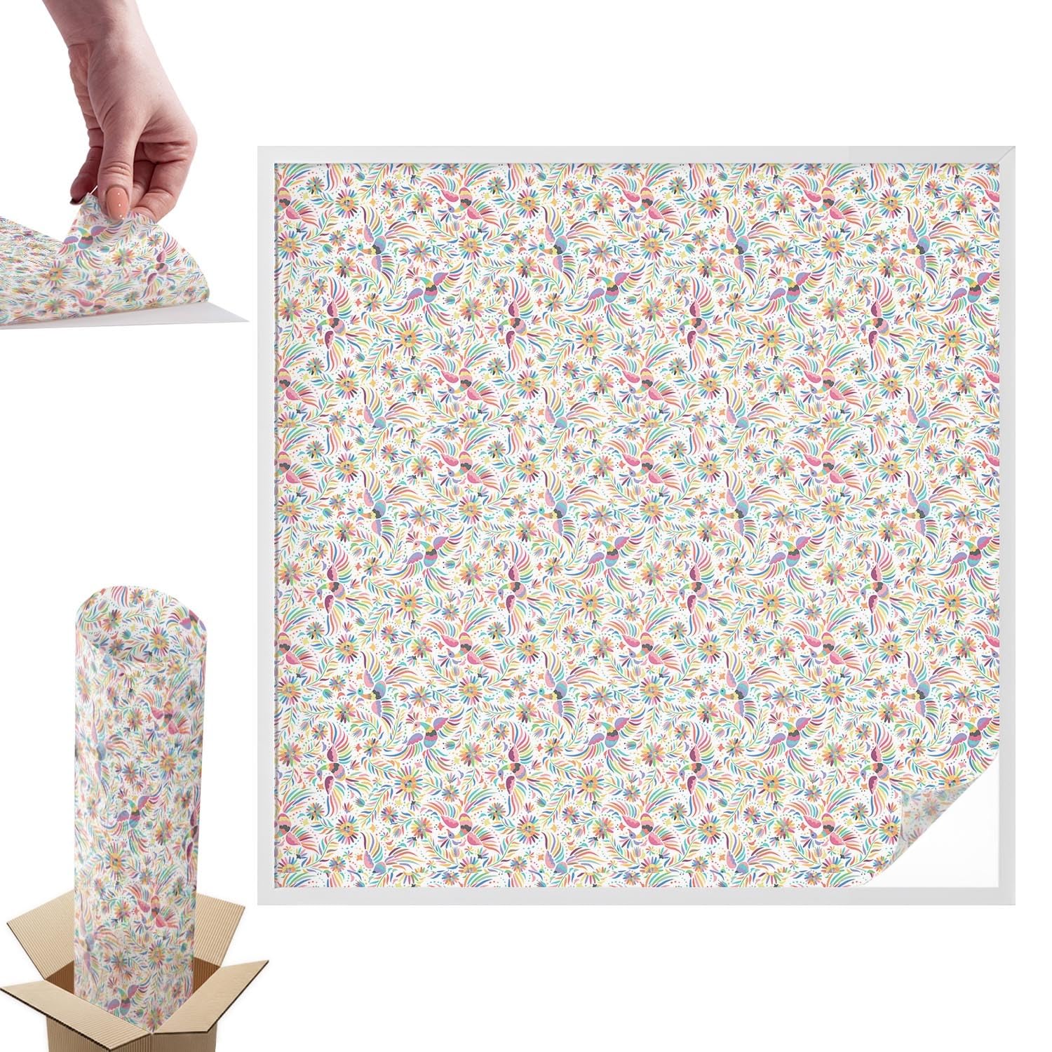 Film pour vitrail anti-UV 100x100 cm occultant et décoratif pour vitrage