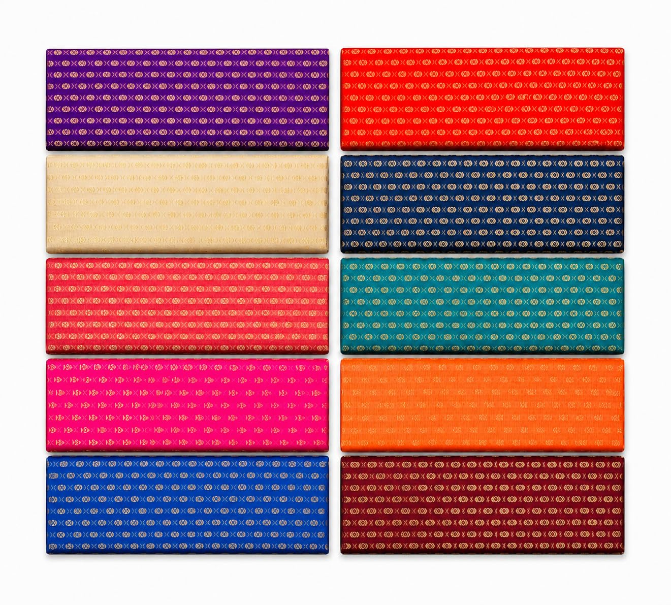 oluu Women's Cotton Blend Unstitched Blouse Pieces Material Best For Return Gifting, Assorted Multicolor Fabric (Pack of 10 psc, 1 Meter Each)-picture-13
