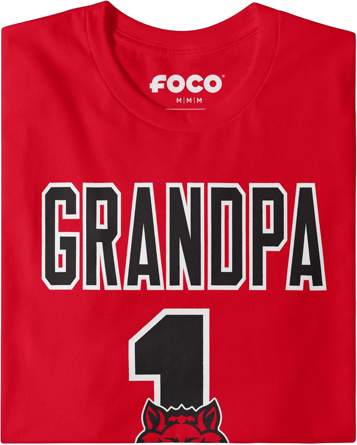 FOCO NCAA Mens NCAA College Team Logo Tee Shirt No. 1 Grandpa T-Shirt