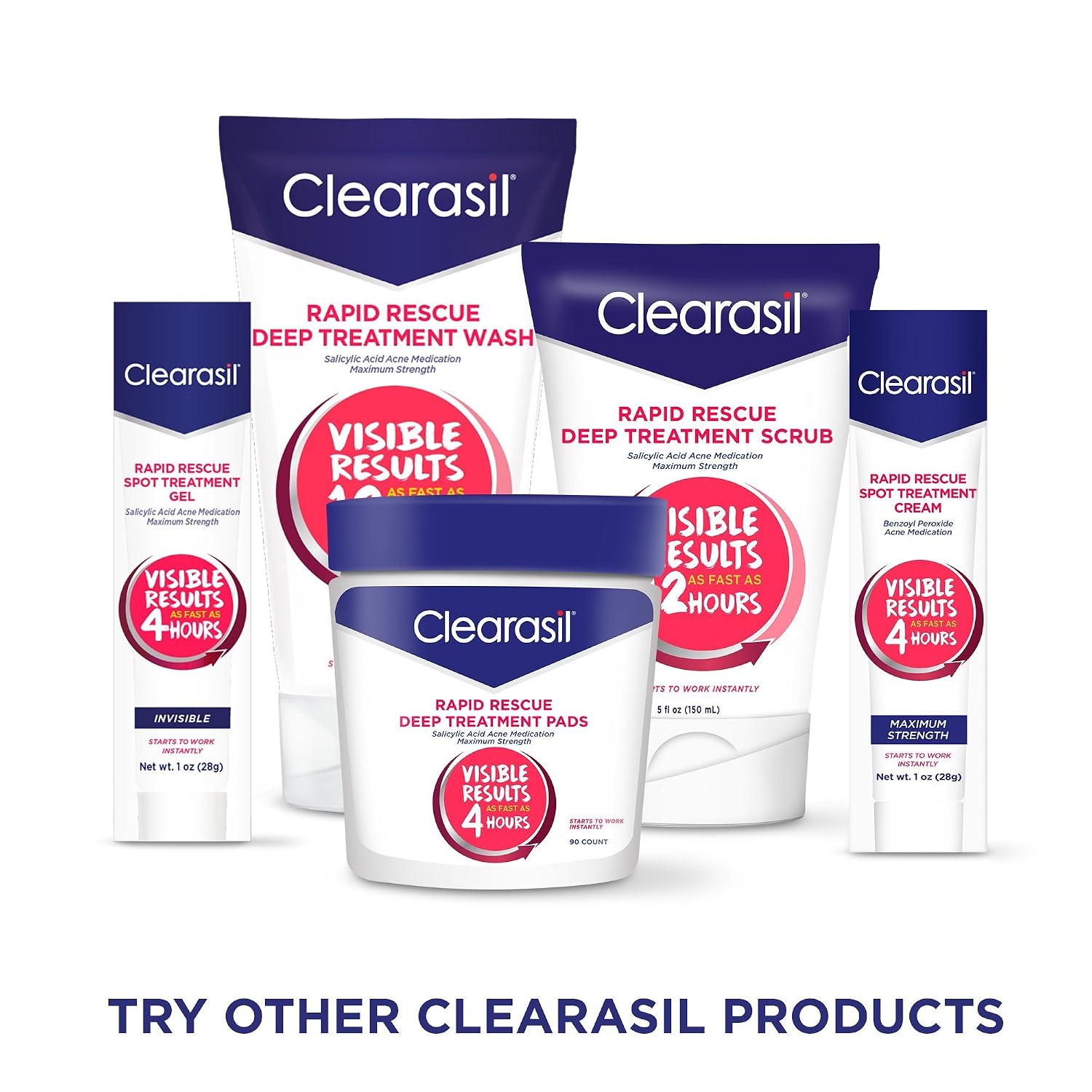 Clearasil Stubborn Acne Control One Minute Mask, 6.78 oz. (Pack of 12) Packaging May Vary