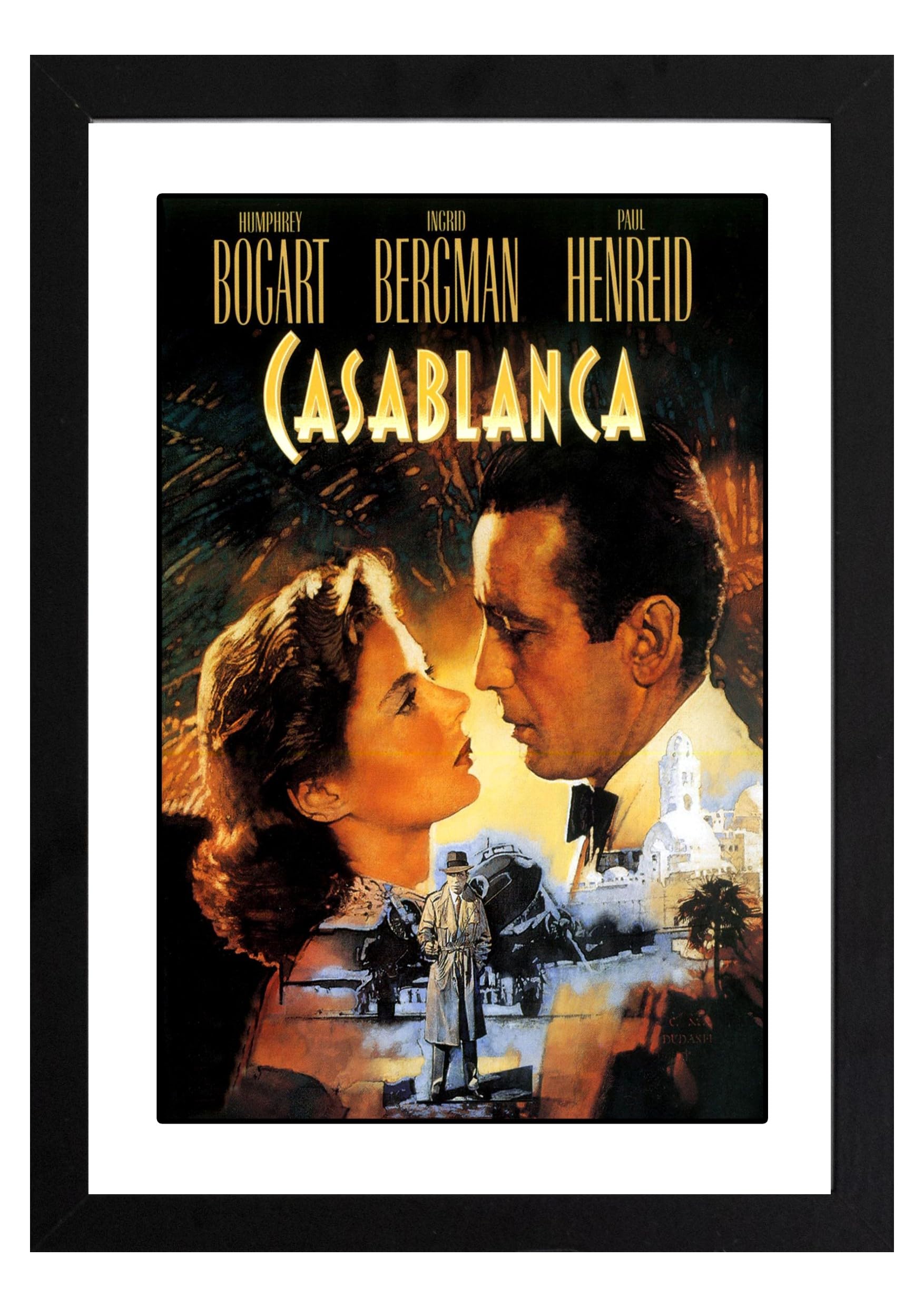Affiche encadrée Casablanca A5 impression haute définition