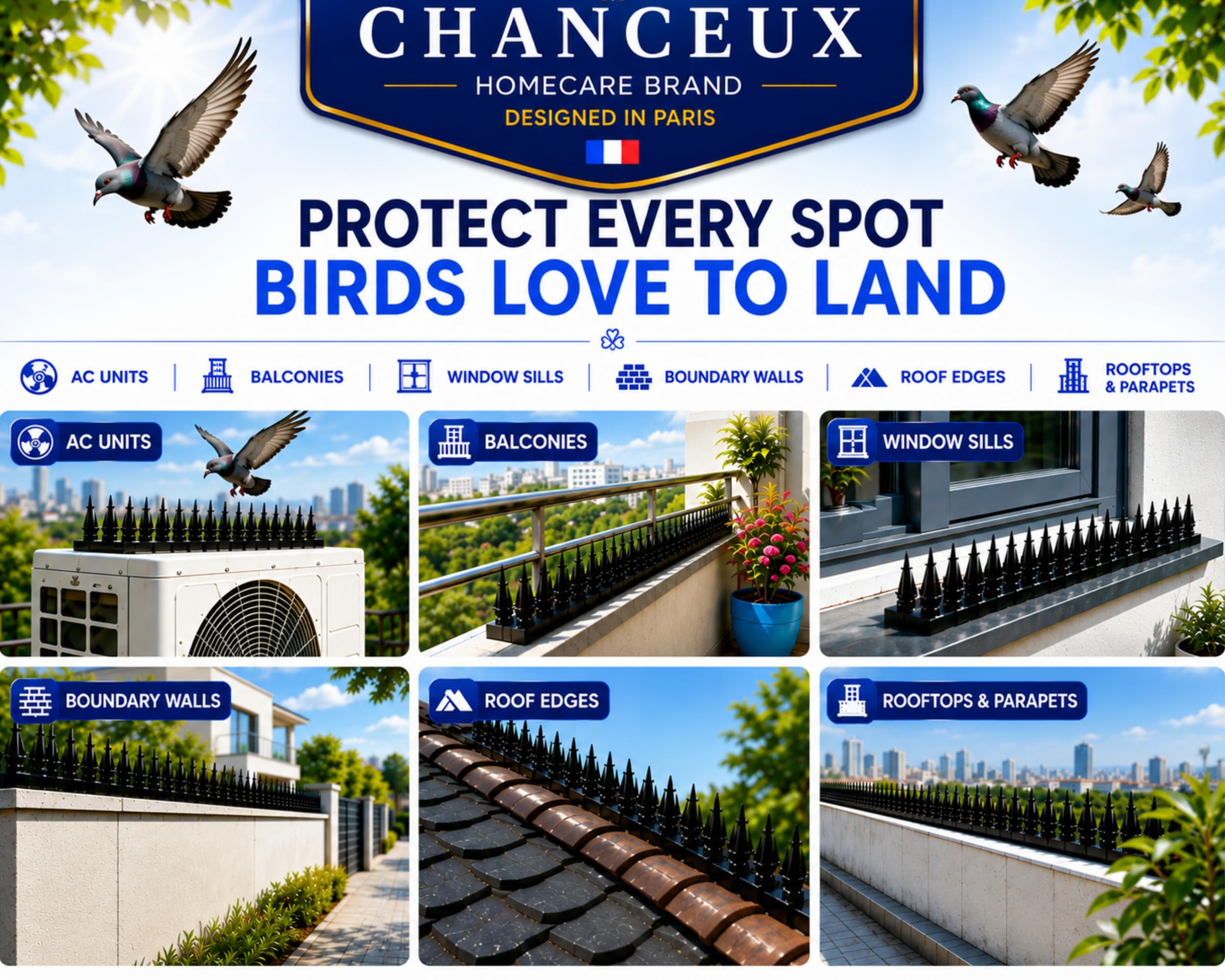 Bird Spikes - Pigeon & Monkey Deterrent -4