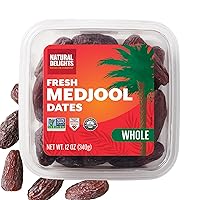 Vista 12 de Natural Delights Dátiles Medjool - Dátiles Medjool Enteros Grandes y Carnosos, Verificado Sin OGM, Buena Fuente de Fibra, Snack de Fruta