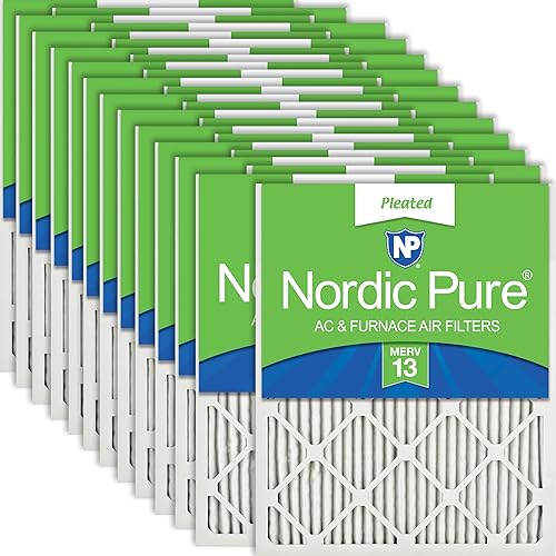 Vista 30 de Nordic Pure Filtros de aire para horno MERV 6 de 18 x 20 x 1 pulgadas (tamaño real: 17 1/2 x 19 1/2 x 3/4) verde poliéster MERV 6, reduce el polvo