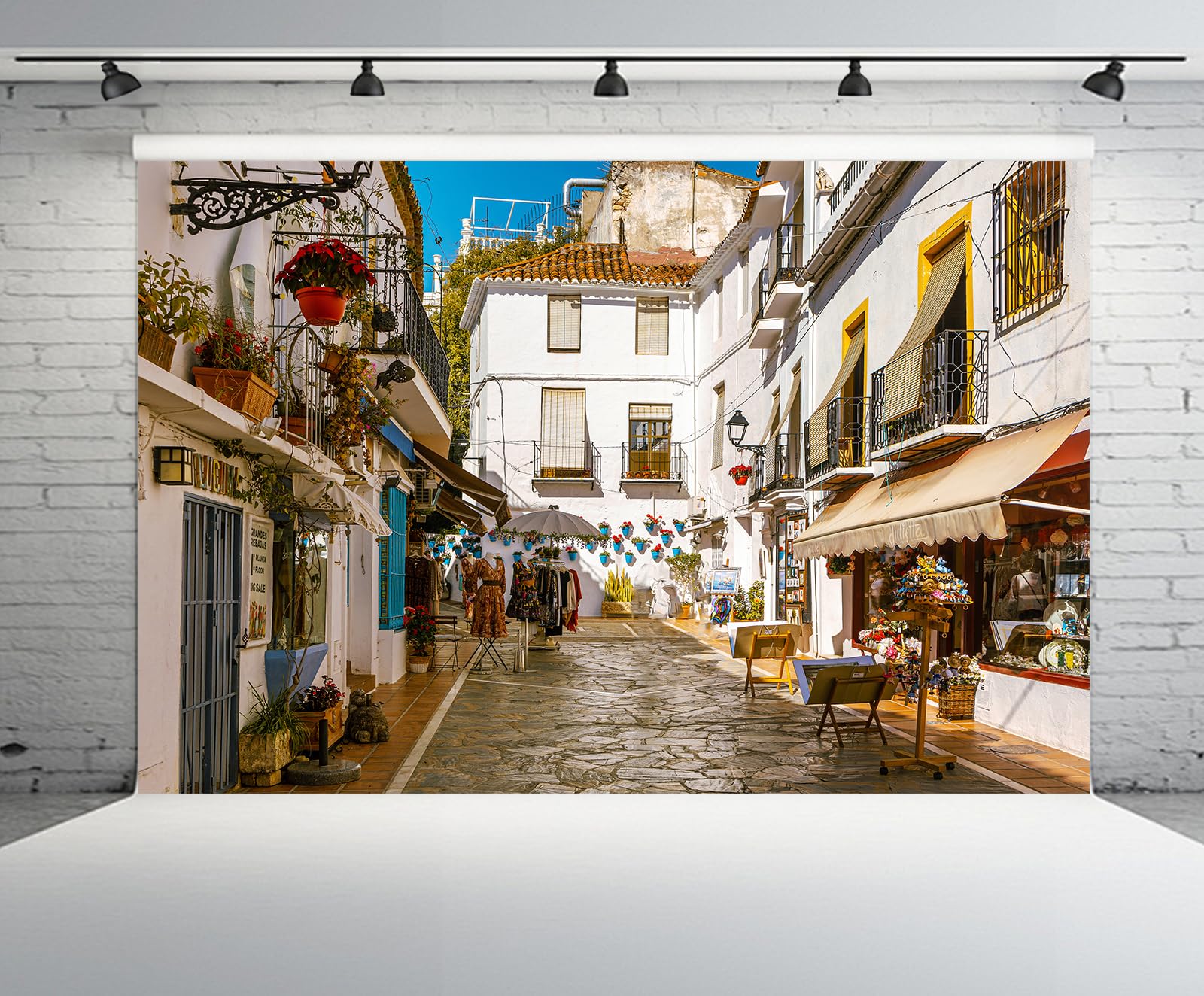 CHNYWORK 7ftx5ft Spain Travel Backdrop Spanish Historic Building Don - View #5