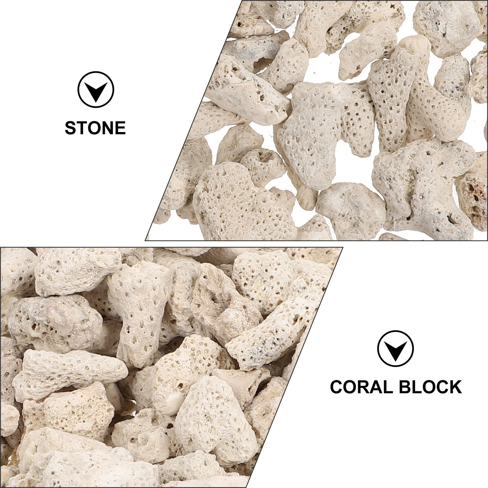 Ciieeo 2 Paquetes Piedras Decorativas para Peceras de 500g