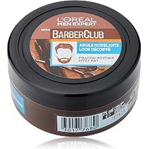 L'Or al Men Expert BarberClub Modelling Clay for Temperate Look - Medium Fixation & Matte Effect - 75 ml