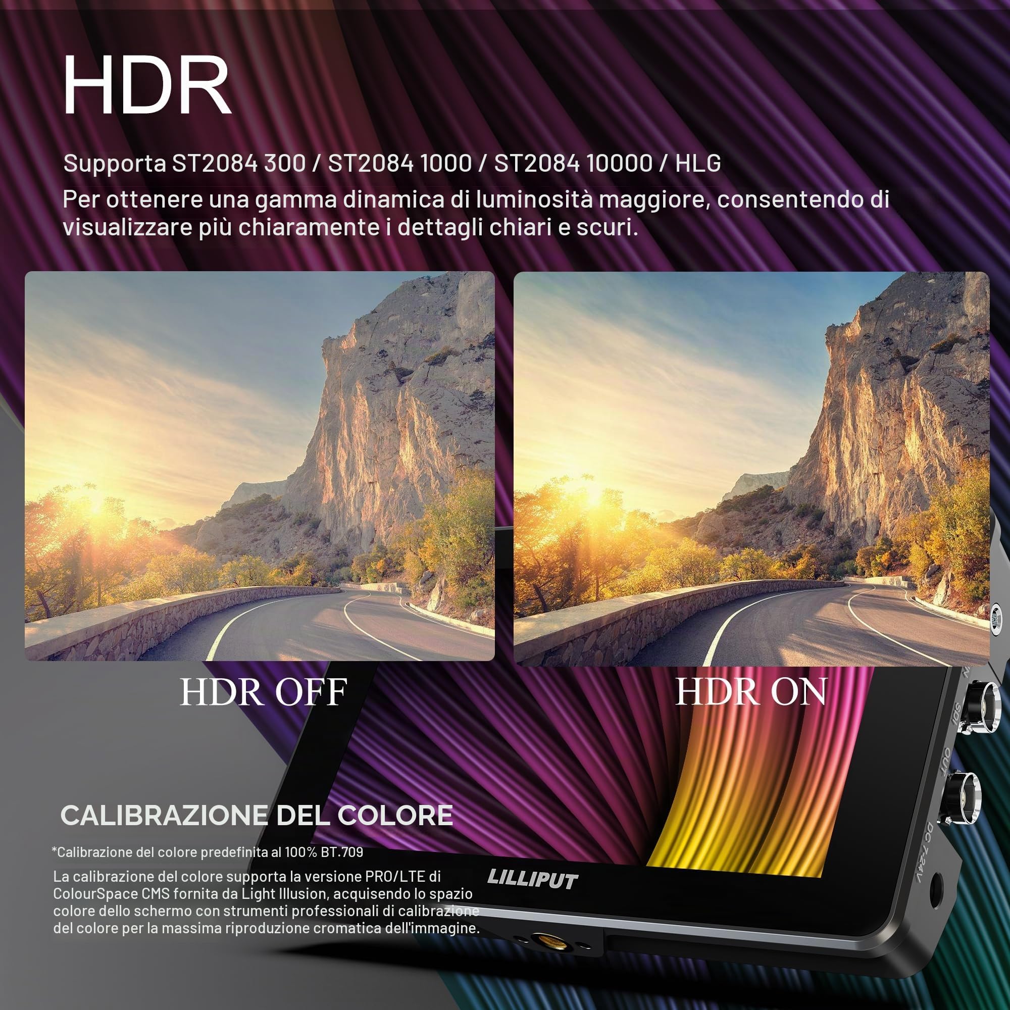 LILLIPUT HT5S Monitor da Campo 5,5'' FHD IPS per Fotocamere DSLR