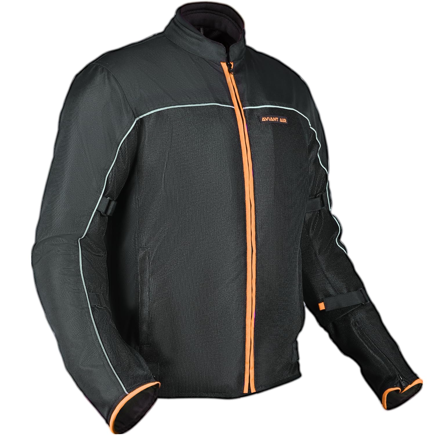 Allextreme AVIANT AIR Bike Riding Jacket CE Level 2 Certified Armour Protector Elbows Shoulders Protection Mesh Fabric Motorcycle Rider Gear for Bikers (XL, Black & Orange)-picture-13