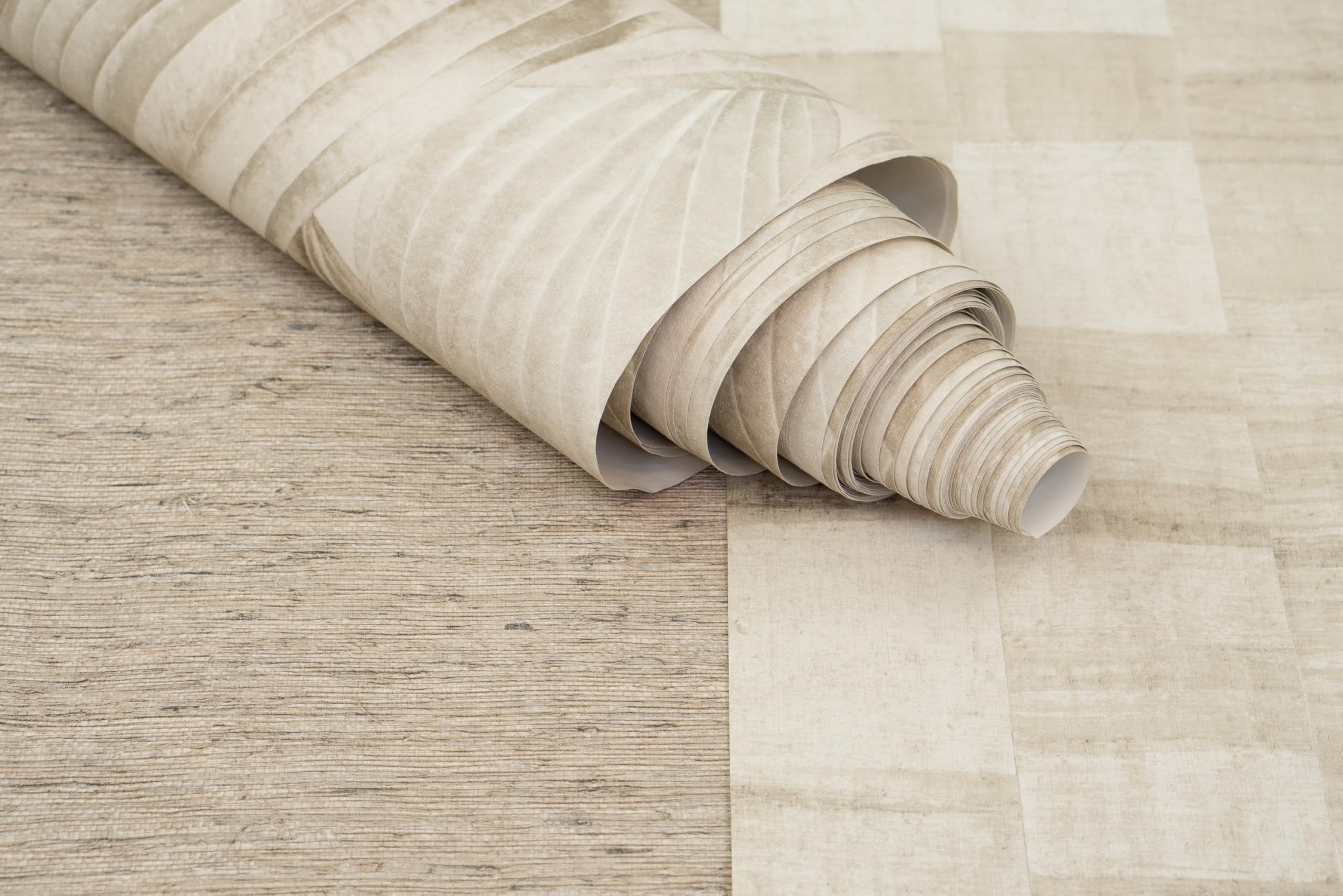 Rasch Carta da parati in tessuto non tessuto con motivo di foglie 'Back To Nature', moderna carta da parati in vinile, motivo foglie beige, per un'atmosfera esotica, robusta e lavabile, 10,05 m x 0,53