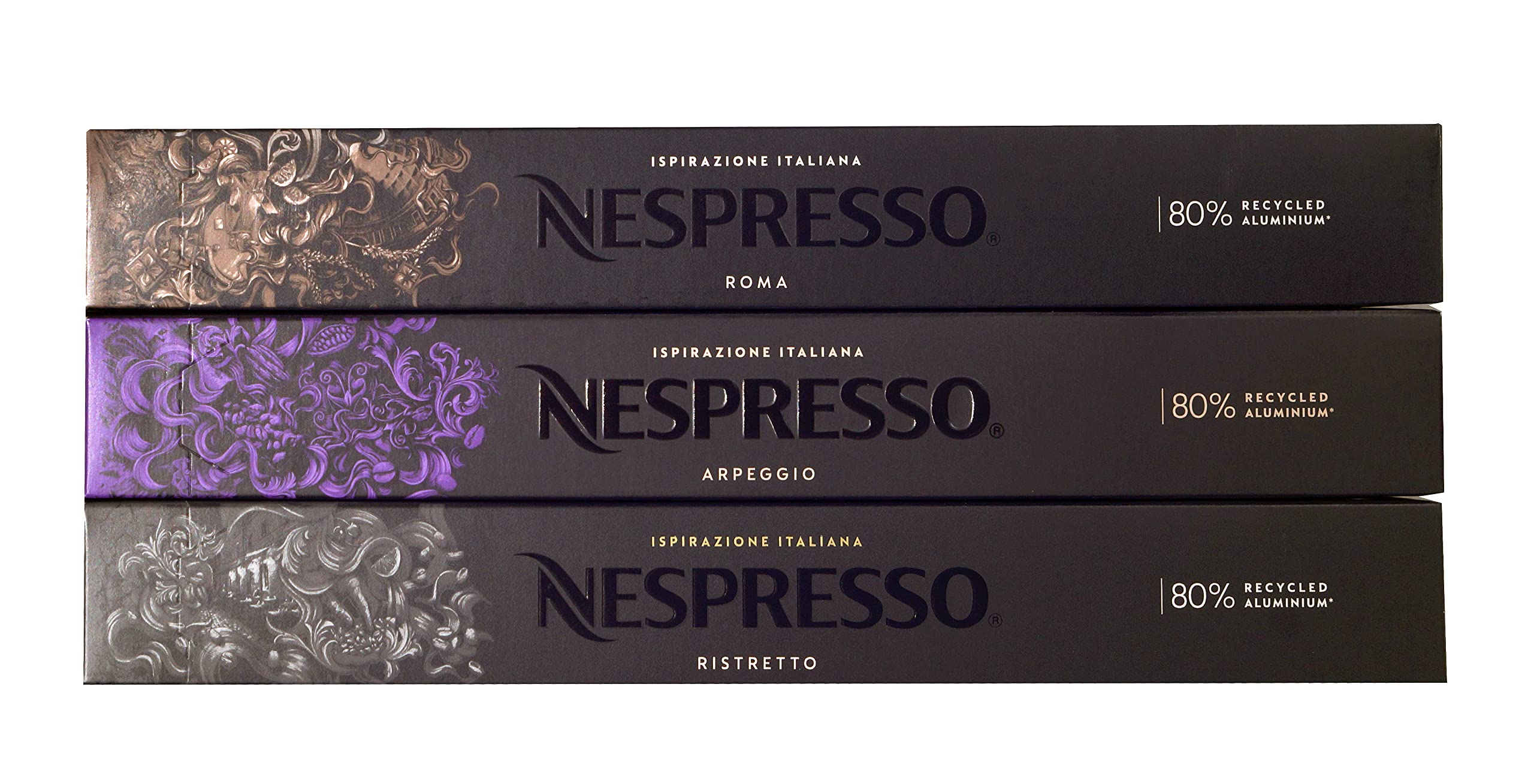 NespressoTrio Pack 30 Capsules/Pods(Ristretto Arpeggio Roma)