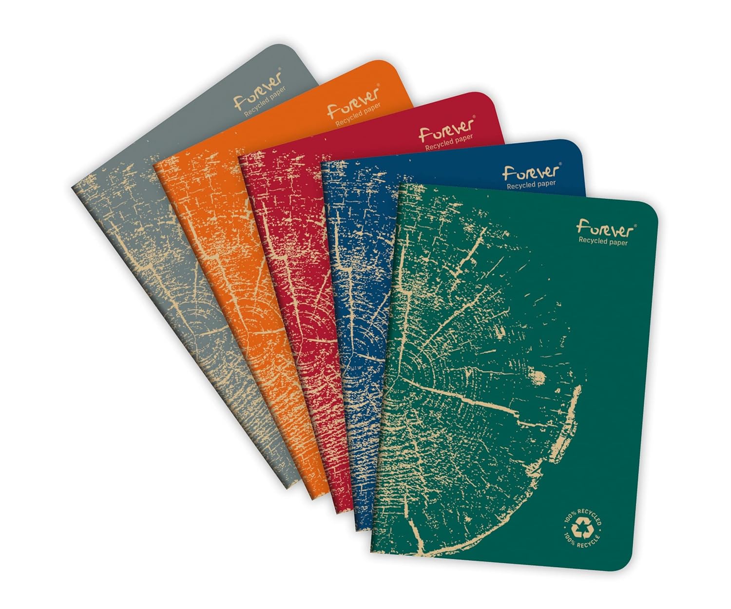 Clairefontaine 68486C Set of 5 Stapled Notebooks Forever Collection ...