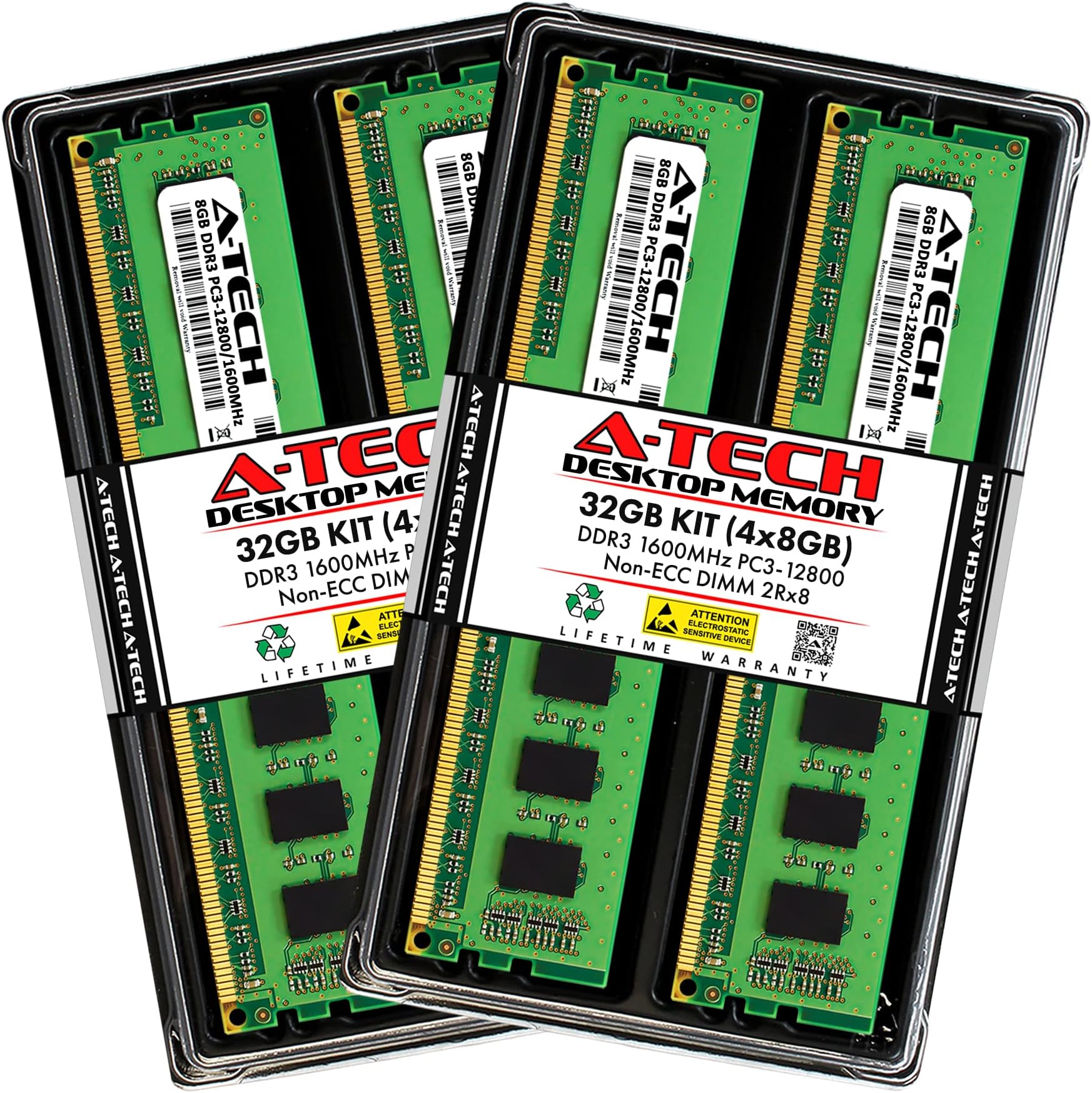 4GB [2x2GB] DDR3-1333 (PC3-10666) RAM Memory Upgrade Kit for The Dell Optiplex 780 Desktop (Genuine A-Tech Brand) at