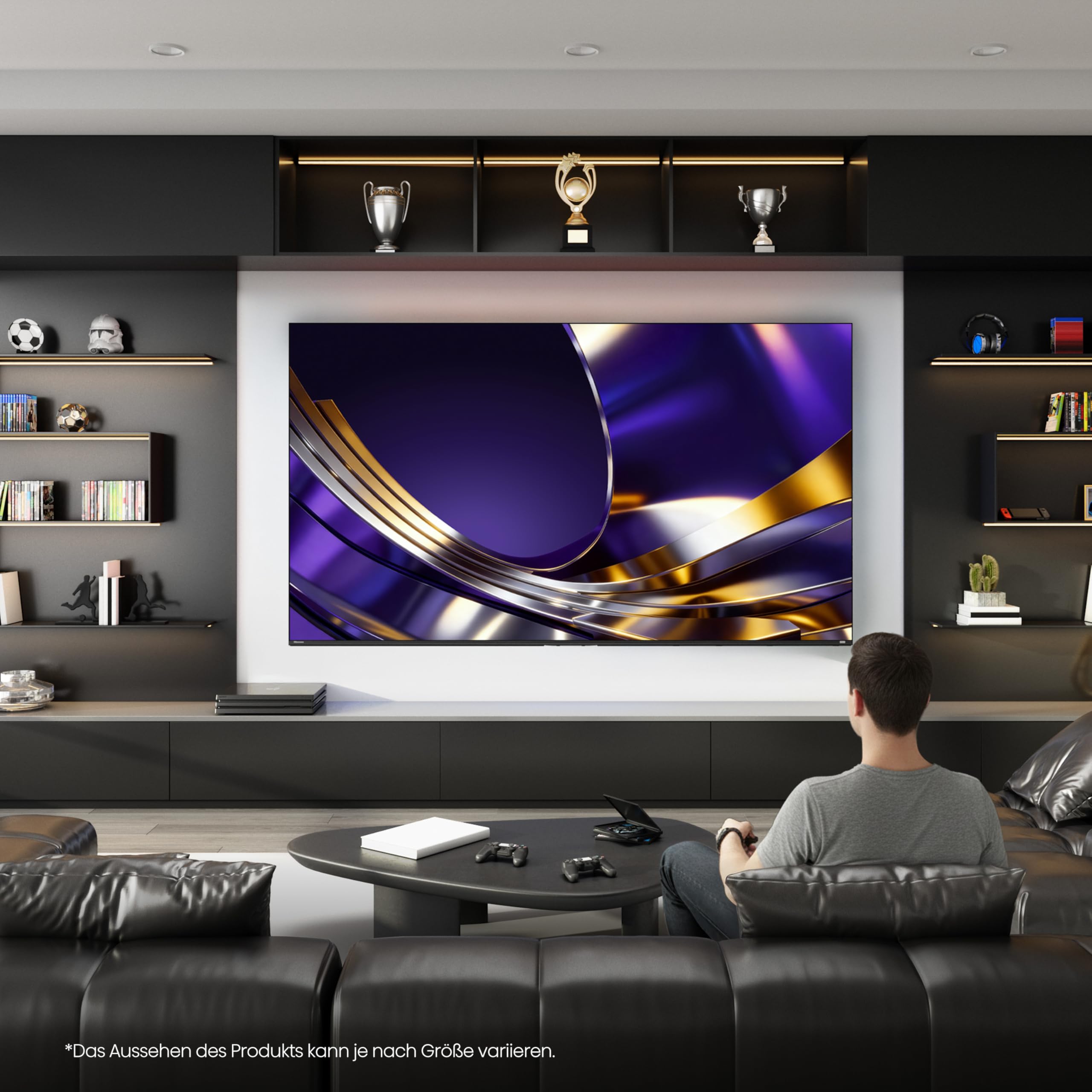 Hisense 65U7DS PRO Fernseher 65 Zoll, 4K UHD, Hi-QLED Mini LED Pro, Smart TV, 165Hz, Hi-View AI Engine Pro, IMAX Enhanced, AI RGB Lichtsensor, Dolby Vision.Atmos, Unibody Slim, FreeSync Premium [2026]