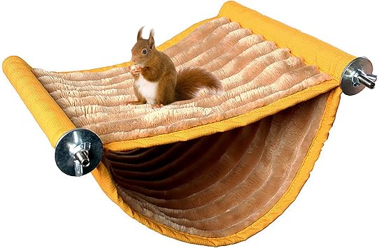 Rat Hammock Guinea Pig Cage Hammock Rat Cage Accessories with Warm Fleece, Small Animals Hanging Hammock Guinea Pig Accessories for Hamster Rat Chinchilla