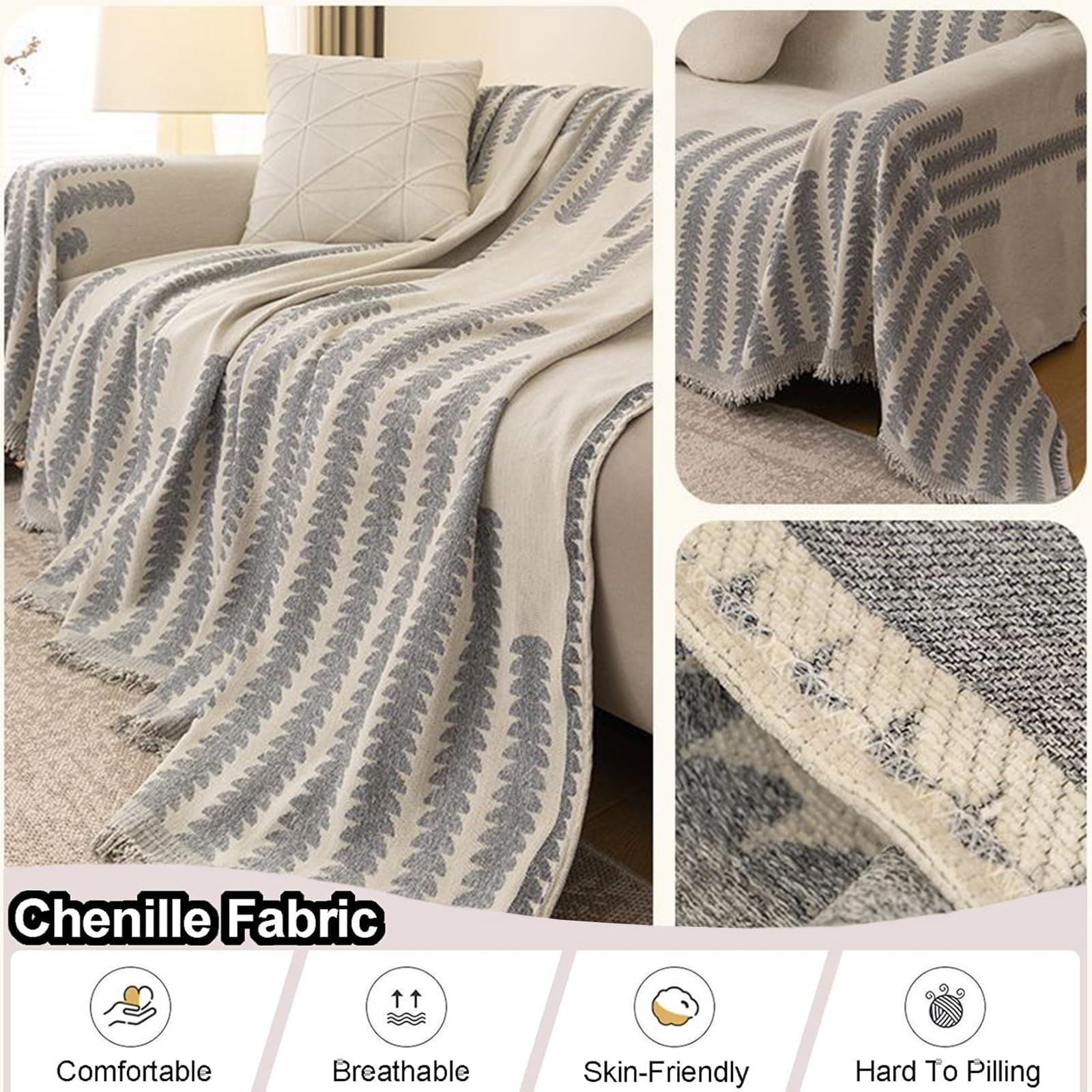 Funda de sofá lavable de 180 x 150 pulgadas, antideslizante, resistente a los arañazos, protector de mascotas para sofá, 1 pieza, funda para muebles para perros y gatos, manta decorativa para sofá