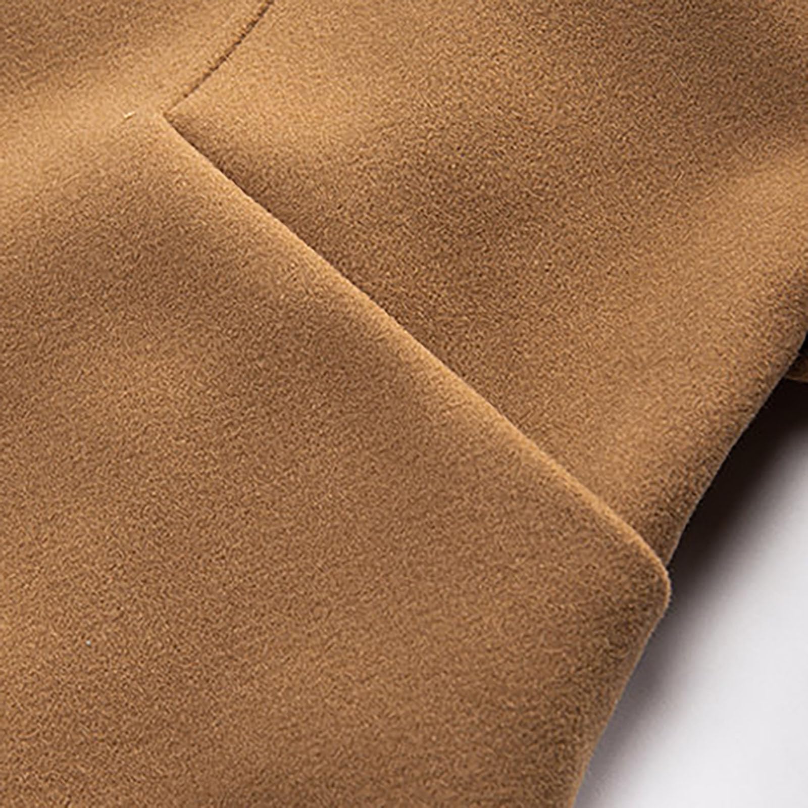 Cappotto di lana da uomo in stile trench - Elegante cappotto invernale lungo con cintura | Cappotto classico da lavoro per autunno e inverno