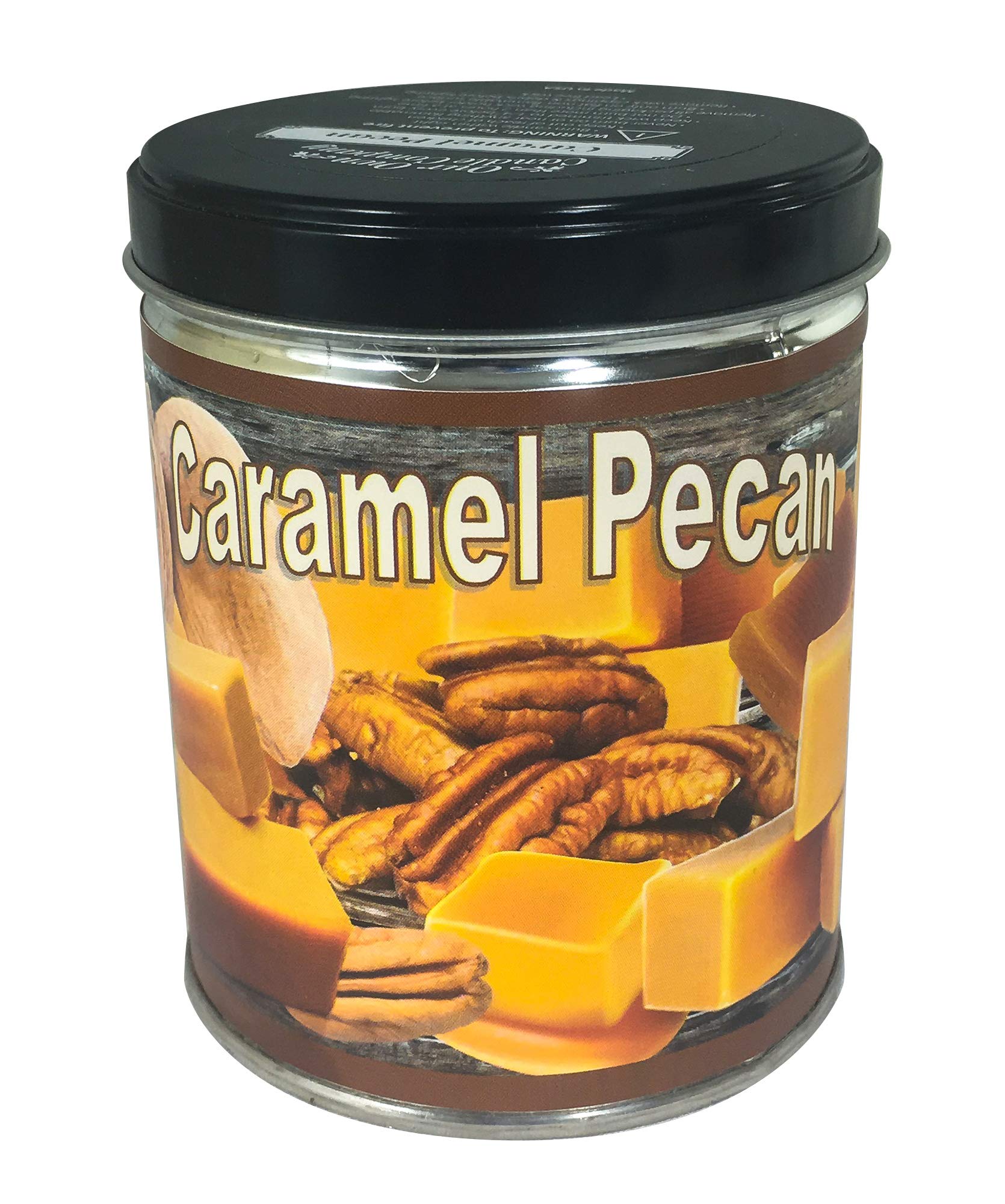 Our Own Candle CompanyCaramel Pecan Scented Candle in 13 Ounce Tin with a Caramel Pecan Label