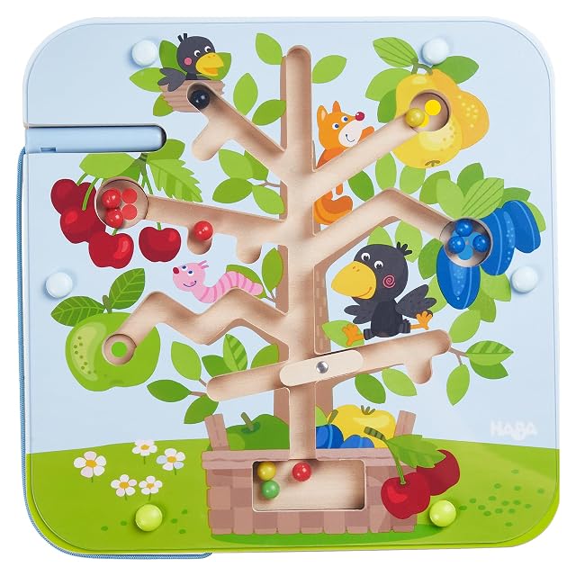 HABA 306083 - Juego Magnético El Frutal, Juego de Habilidad y motricidad Fina del clásico Juego 2 años