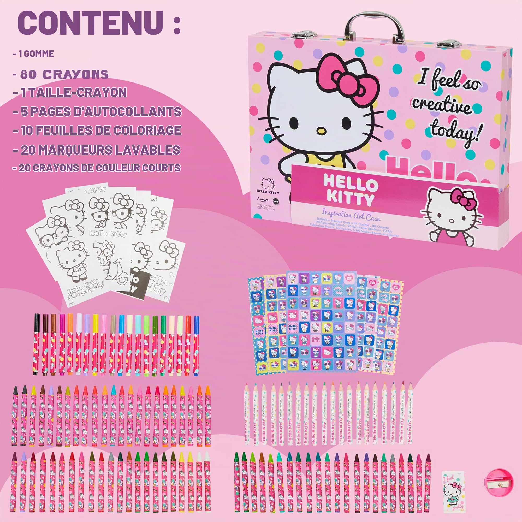 Hello Kitty Kit Journaling Kit DIY Enfant Ado Fournitures De Loisirs Creatifs Carnet De Notes A5 Autocollants Notes Autocollantes Cadeau Anime