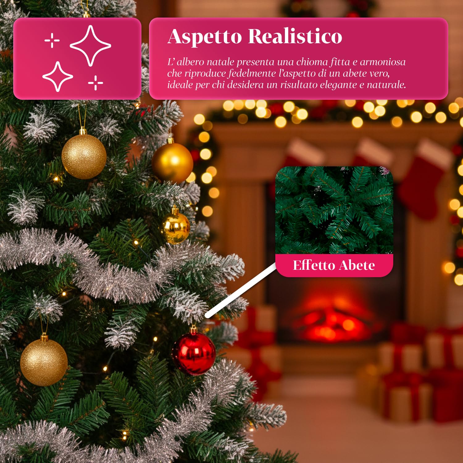 Avilia Il Tuo Albero di Natale da Sogno: Albero di Natale 210cm 1078 rami con Base in Ferro e Innesto Facile Ø 112 cm - Verde e Rigoglioso per Addobbi Natalizi