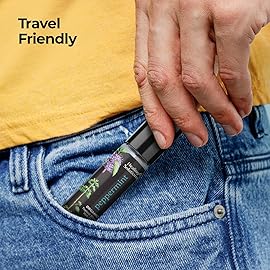 Healing Solutions (2 Pack) USDA Certified Organic Peppermint Essential Oil Roll-On Set for Body & Skin Care - Peppermint Essential Oil Roller