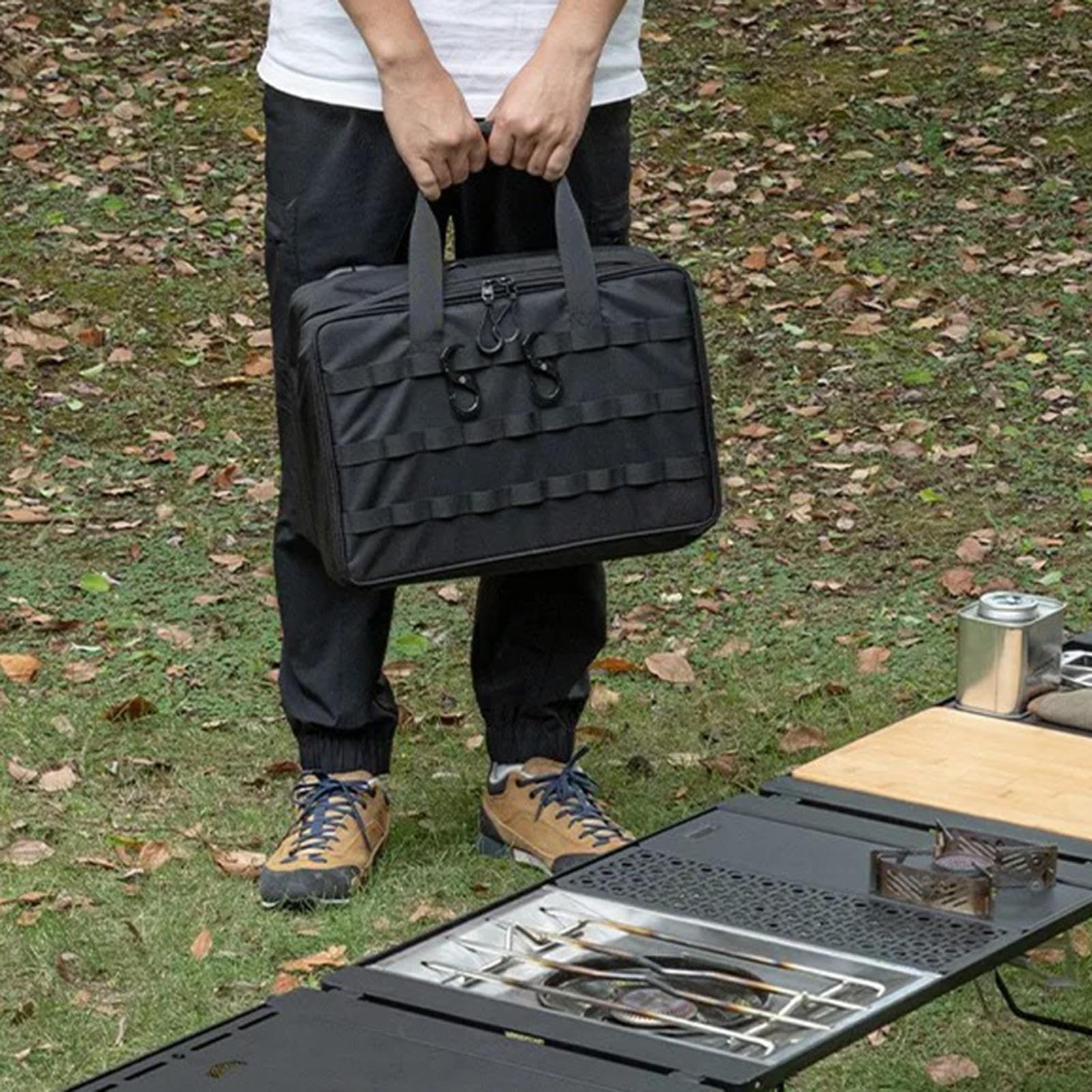Genérico Saco Organizador para Camping Almacenamiento de Gran Capacidad | Paquete De Herramientas De Camping De 46L Al Aire Libre Para Senderismo Picnics Viaje por Carretera Festivales de Música y
