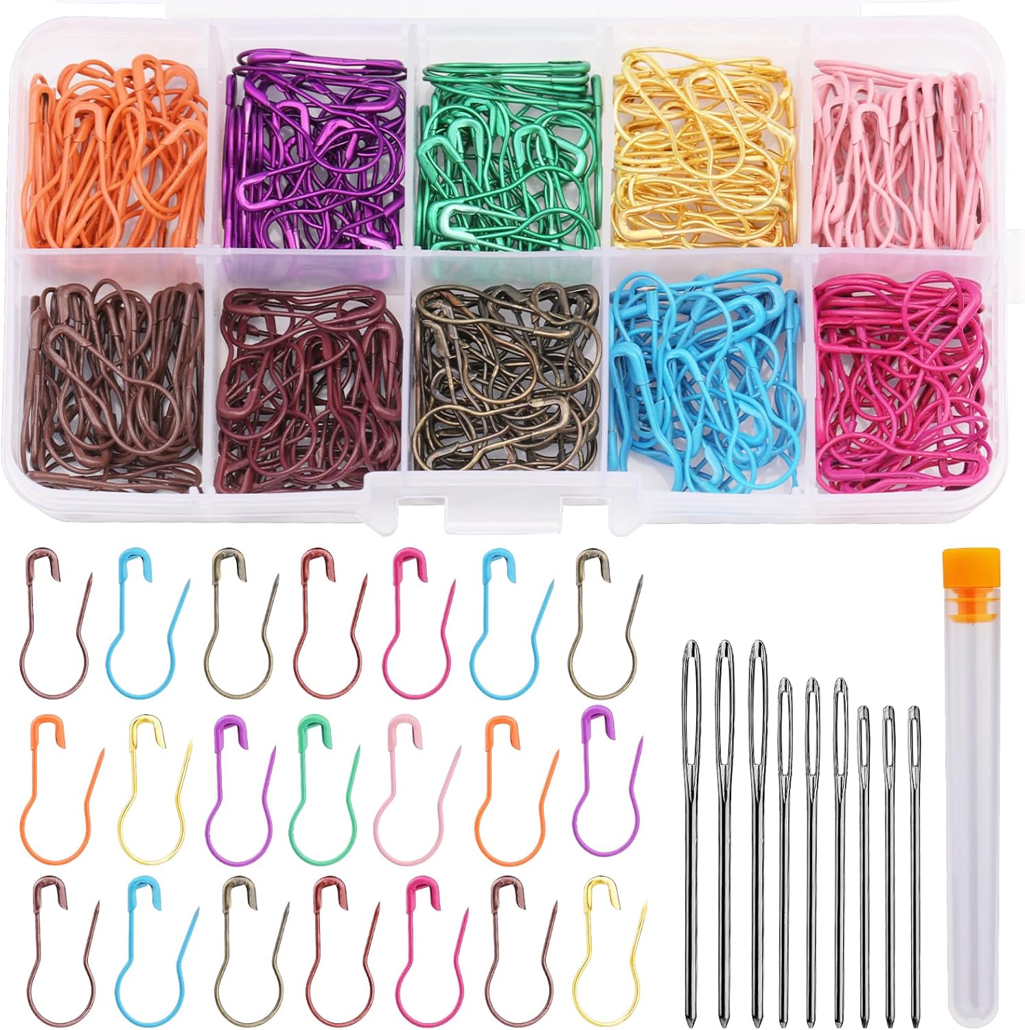 Namner Stitch Markers, 300 Crochet Markers, Knitting Pins, Knitting