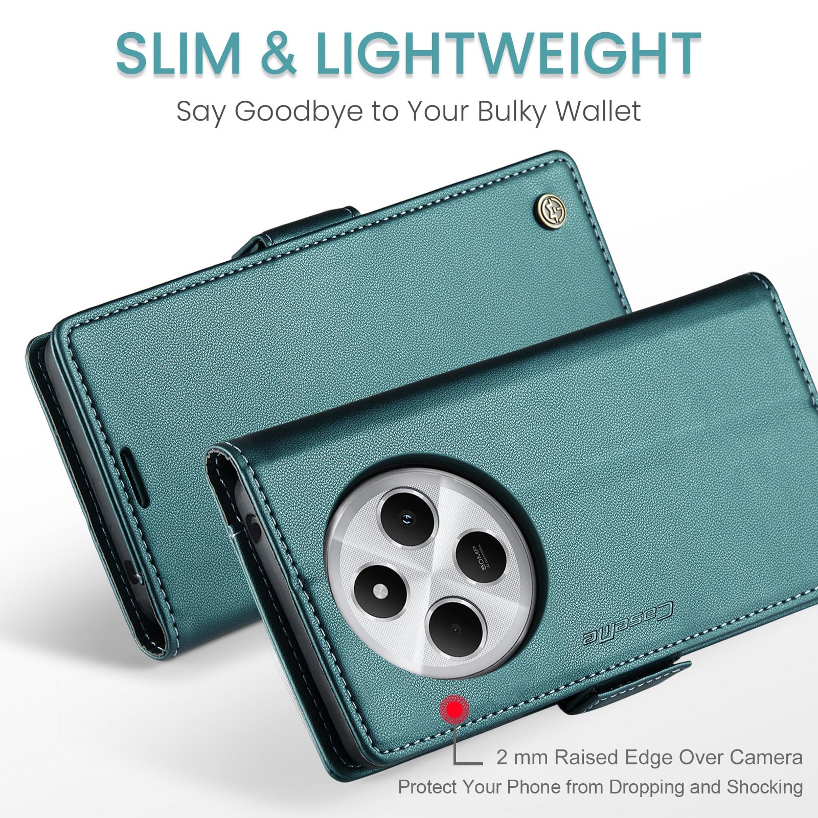 Phernykas Leder Handyhülle Für Xiaomi 15 Ultra - Magnetische Klapphülle Mit Kartenfach