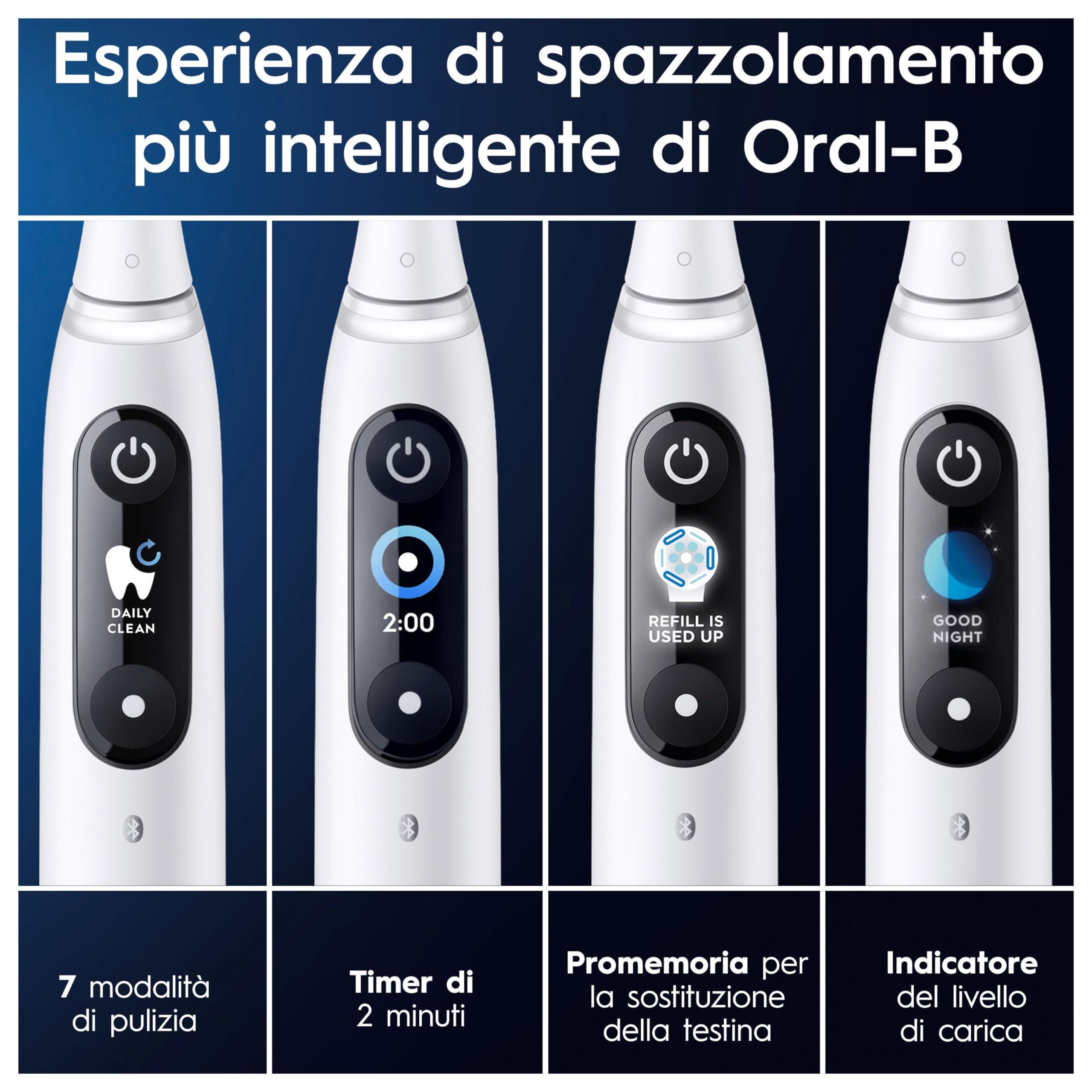 Oral-B Spazzolino Elettrico Ricaricabile iO 9 Bianco Ed. Speciale, 1 Testina di Ricambio, 1 Custodia Da Viaggio, 1 Astuccio Magnetico. 1 Spazzolino