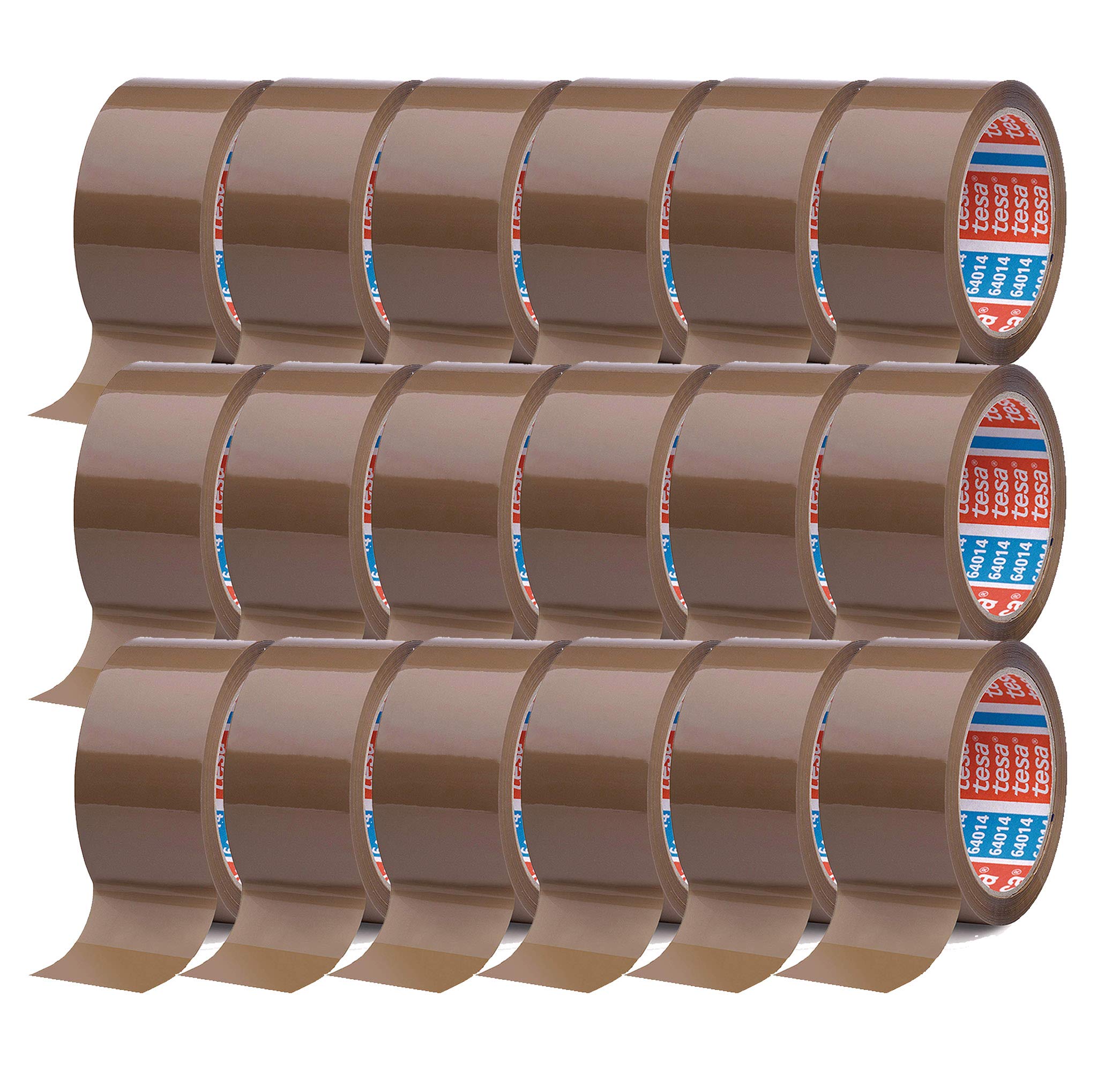 tesa Cinta Adhesiva del paquete cinta adhesiva (66 m x 50 mm) (18 Rollos/Marr?n)