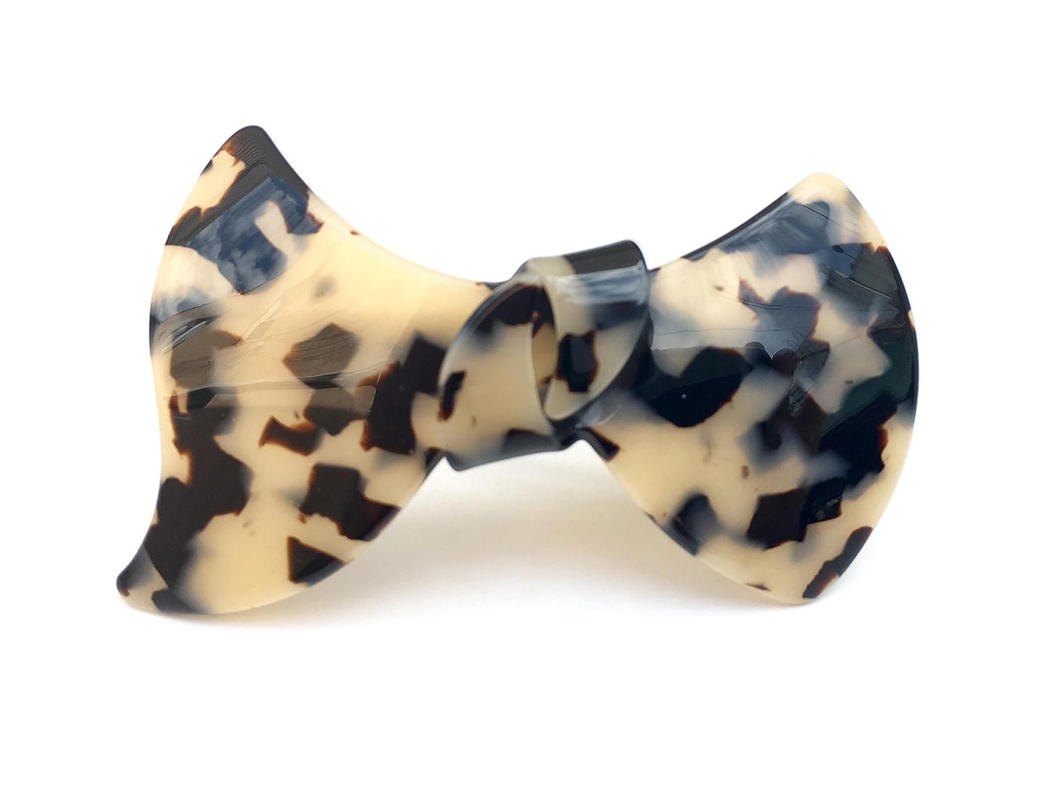 Wardani wide bow tortoiseshell clip Barrette handmade in France 493 (Tokyo)