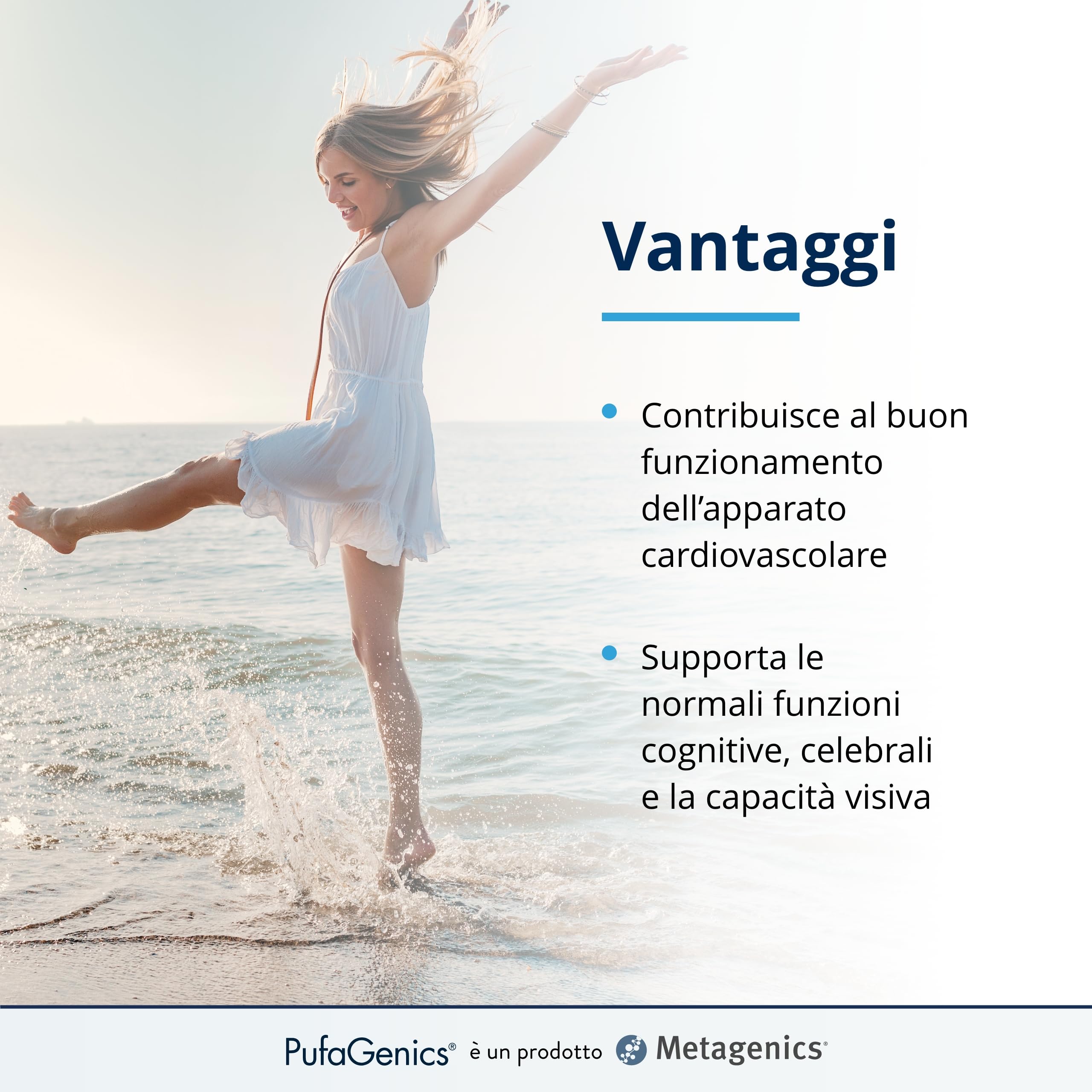 Metagenics PufaGenics Liquid - Omega 3 Liquido - 210 ml | Olio di pesce purificato in forma liquida, privo di retrogusto, ideale per chi ha difficoltà a deglutire le capsule.