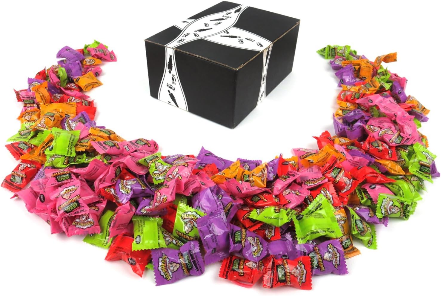 Warheads Smashups! Extreme Sour Candy, 2 lb Bag in a BlackTie Box