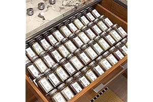The Ultimate Kitchen Drawer Spice Organizer: Expandable and Stackable for Maximum Efficiency