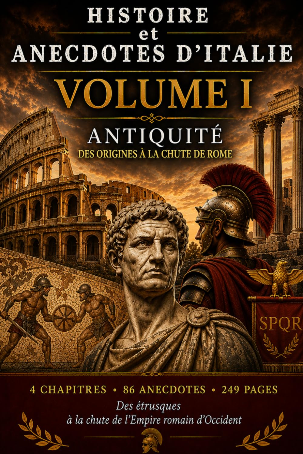 HISTOIRE et ANECDOTES D'ITALIE: Des origines à la chute de Rome VOLUME I — ANTIQUITÉ— Livre version couleur