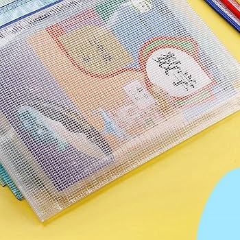 Amazon | A4 ジップファスナー クリアファイルケース勉強用資料