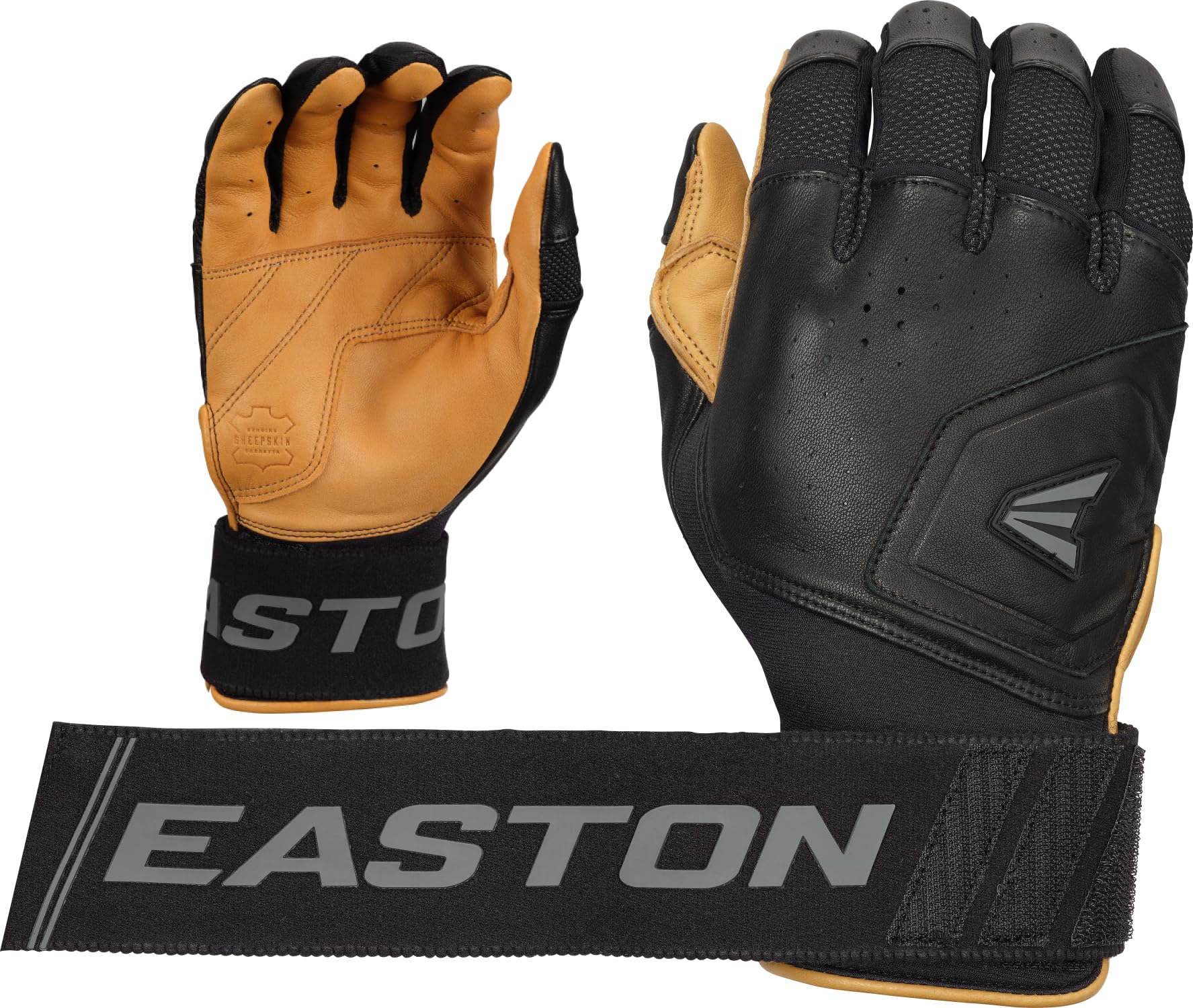 Easton MAV PRO Baseball-Schlaghandschuhe, Karmel/Schwarz, Größe XL Sport & Freizeit