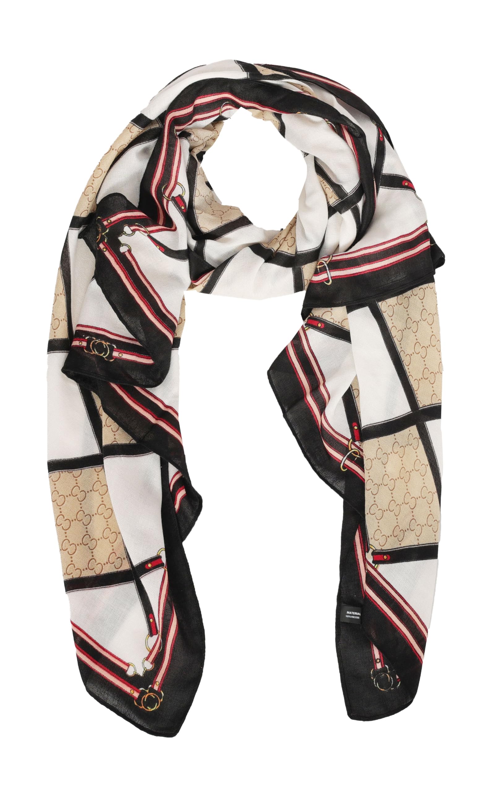 icw Women's Abstract Print Cotton Scarf Stoles Shawl Head Scarve-picture-41