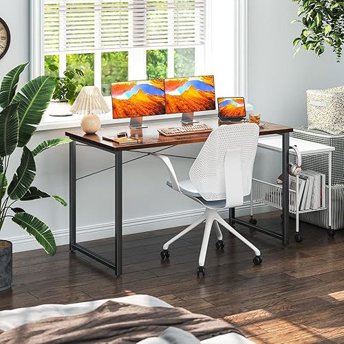 Miniatura 102 de Coleshome - Escritorio para computadora, de 32 pulgadas, estilo moderno y sencillo, para oficina en casa, escritorio estudiantil para escribir,