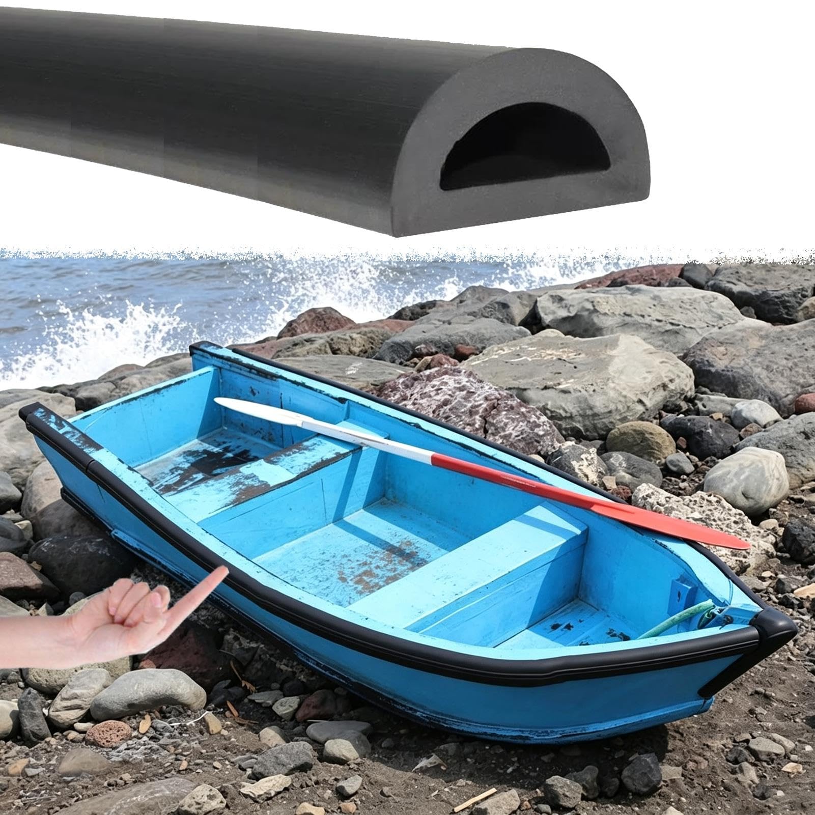 Pare Battage pour Bateau Bande Protection Bateau Universelle Tout‑temps