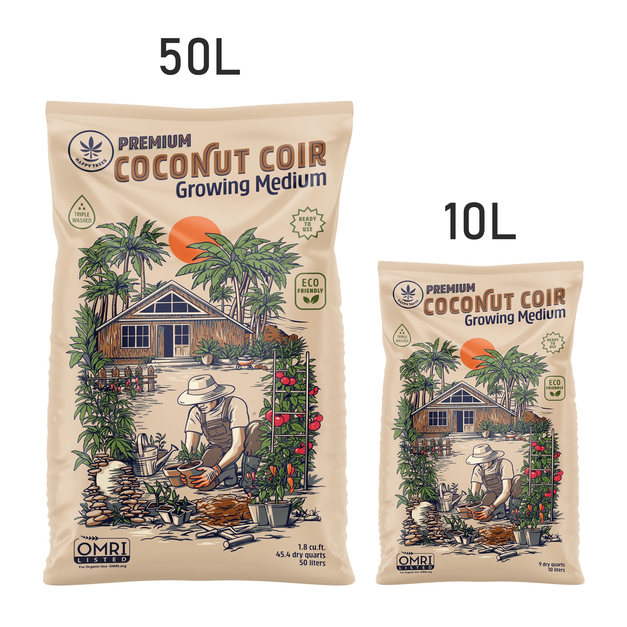 Amazon.com : Happy Trees Coco Coir Loose Coconut Fiber Growing
